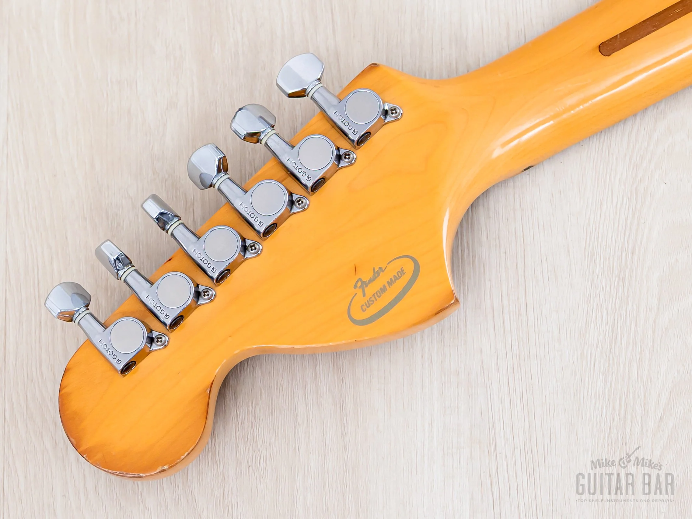 1990 Fender '72 Stratocaster ST72-75SC Yellow White Yngwie-Spec w/ Scalloped Board, Japan MIJ Fujigen - Image 5