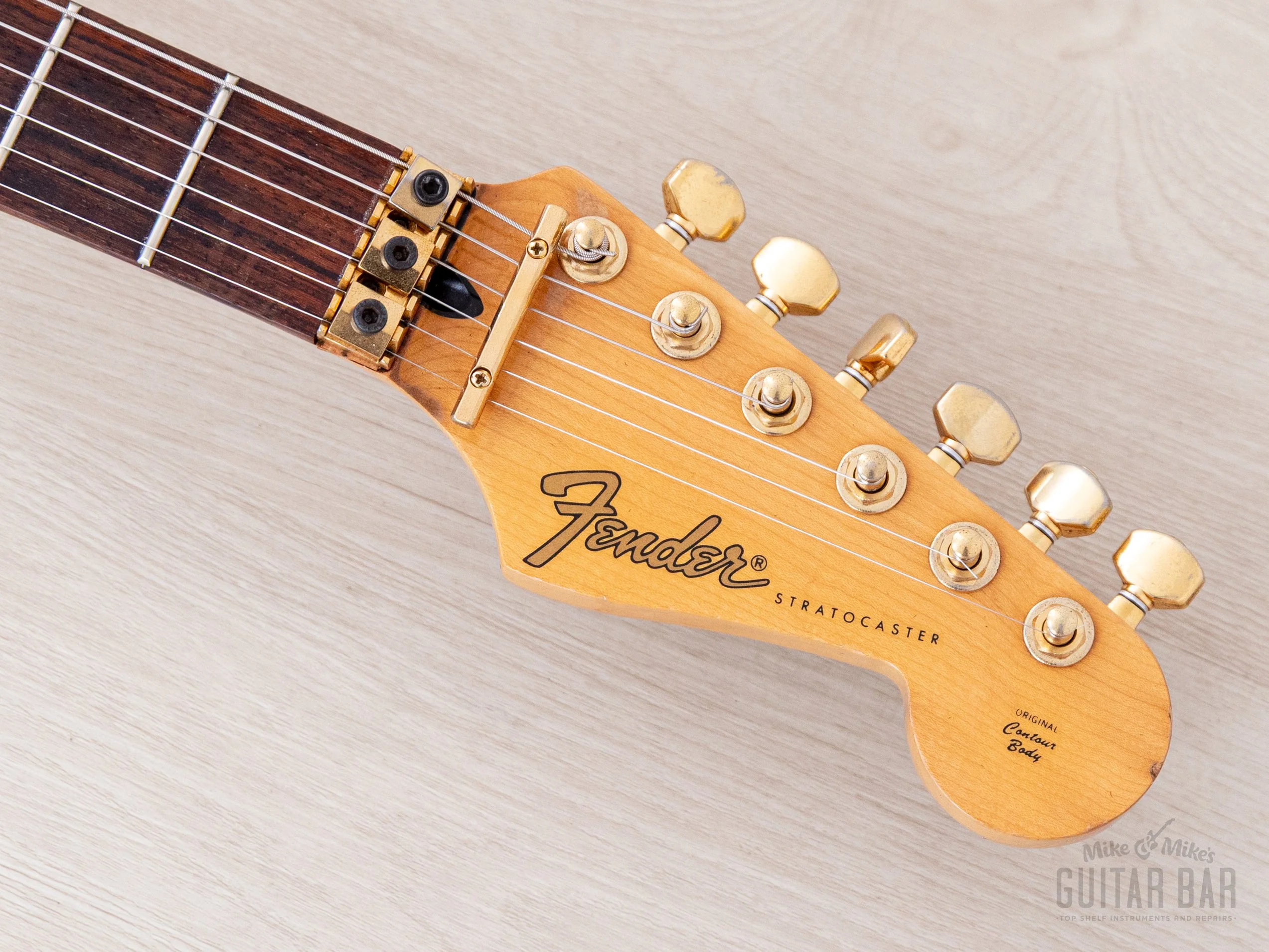 1990 Fender Pro Feel Stratocaster STR-130LS/FO Blueberry Burst w/ Lace Sensor & Floyd Rose, Japan MIJ Fujigen - Image 4