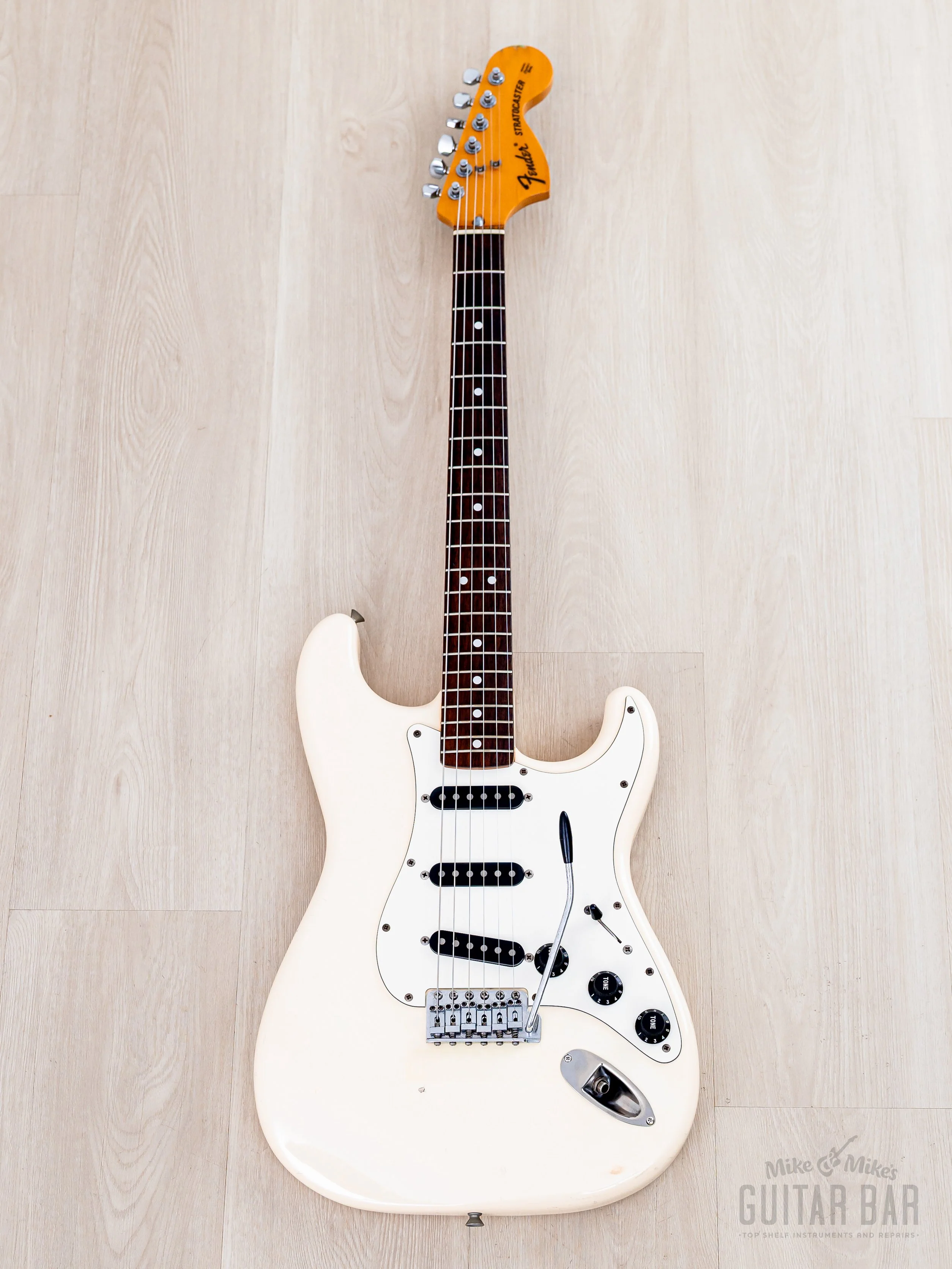 1990 Fender Stratocaster ‘72 Vintage Reissue ST72-500 Olympic White w/ Case, Japan MIJ Fujigen - Image 2