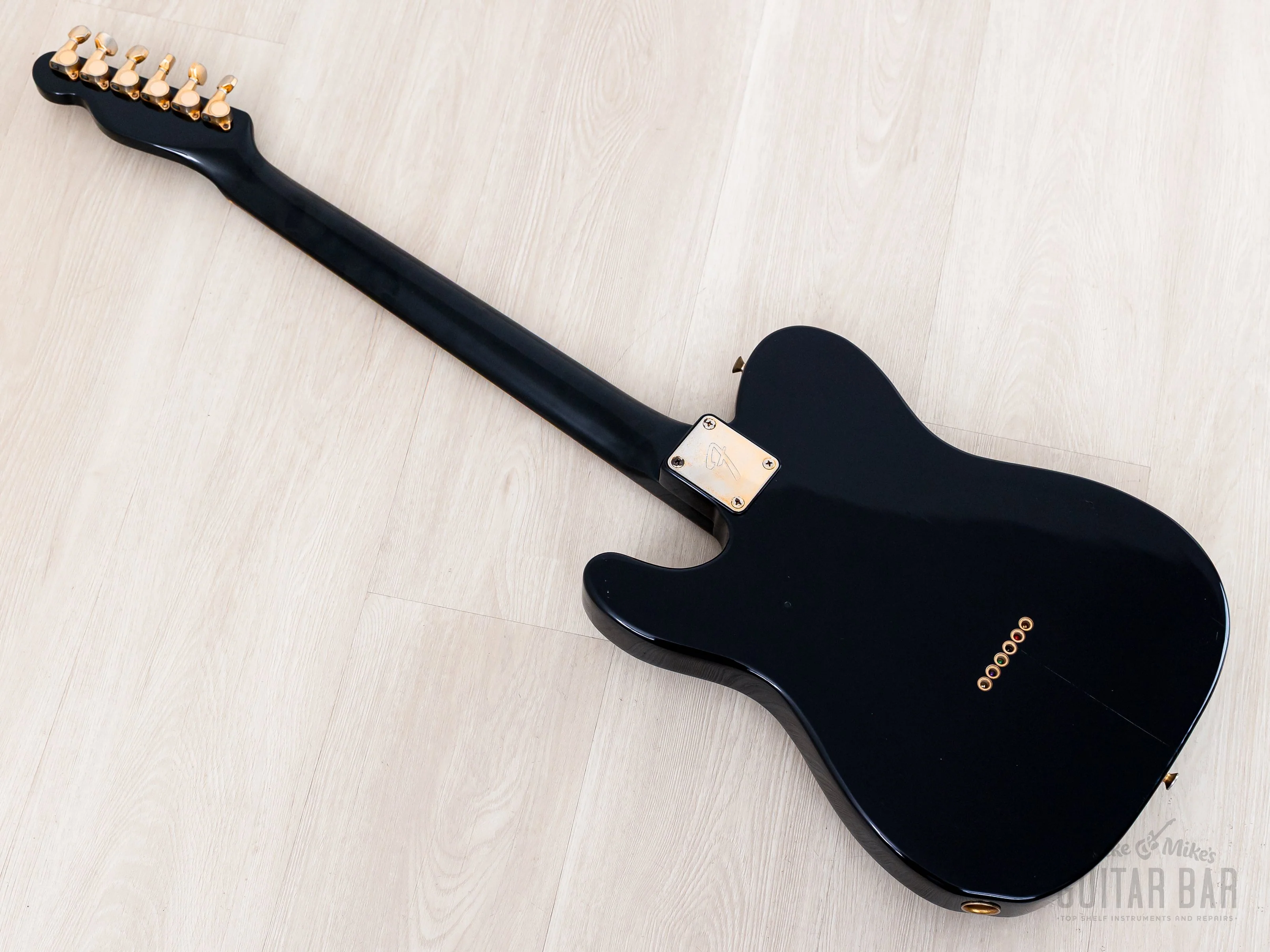 1990 Fender Telecaster TLG80-550 Vintage Guitar Black w/ Gold Hardware, Japan MIJ Fujigen - Image 13