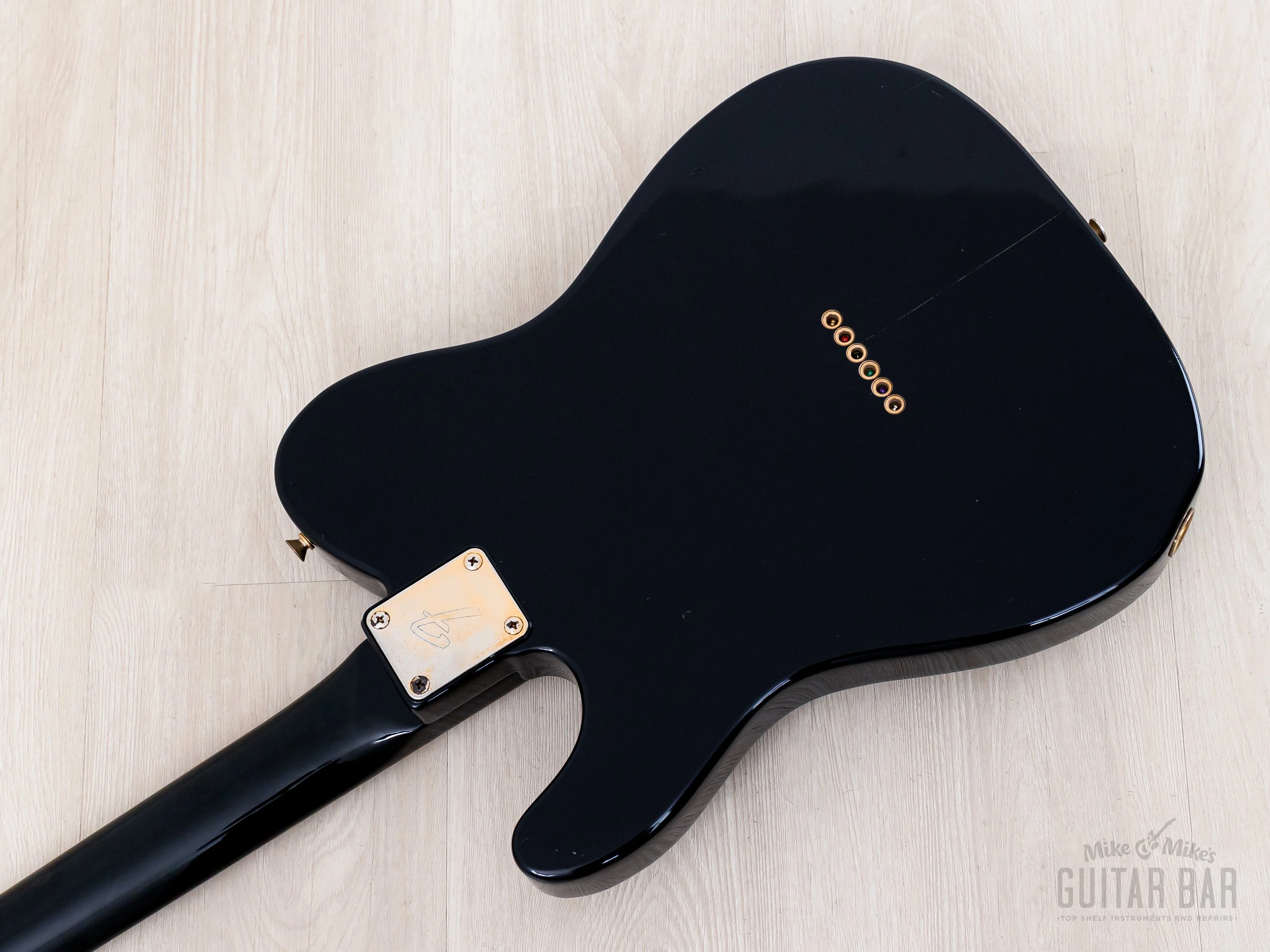1990 Fender Telecaster TLG80-550 Vintage Guitar Black w/ Gold Hardware, Japan MIJ Fujigen - Image 15