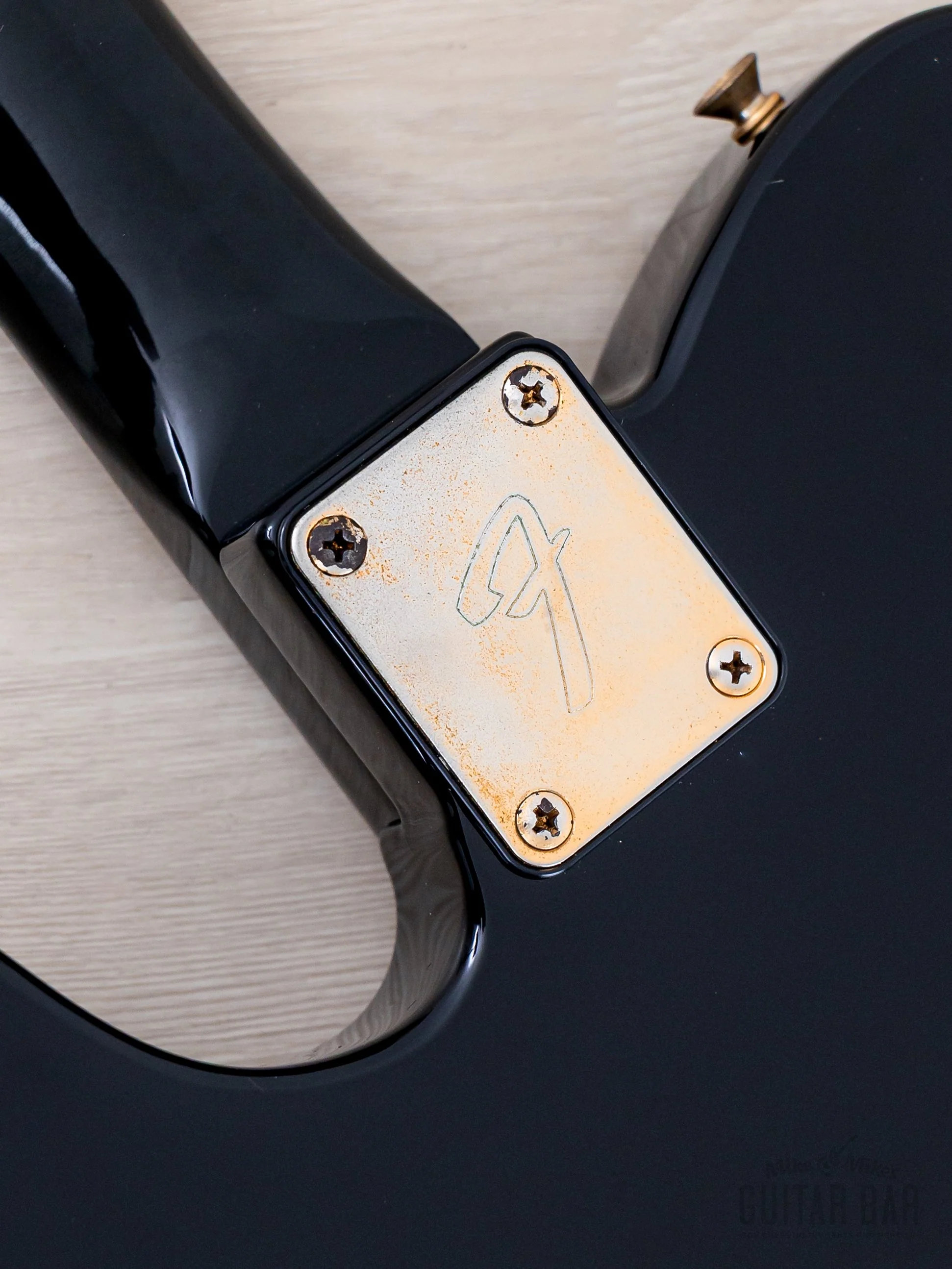 1990 Fender Telecaster TLG80-550 Vintage Guitar Black w/ Gold Hardware, Japan MIJ Fujigen - Image 16