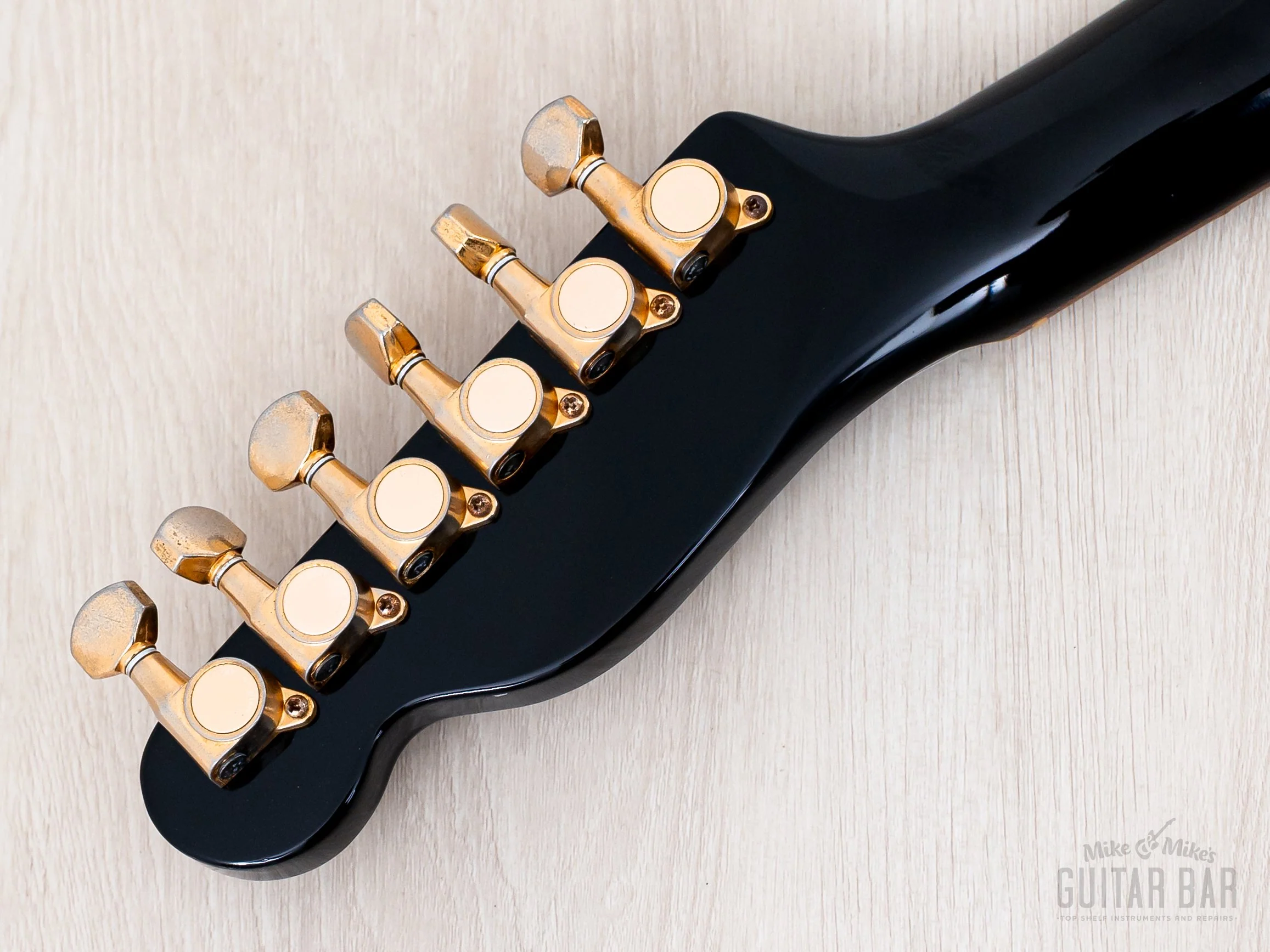 1990 Fender Telecaster TLG80-550 Vintage Guitar Black w/ Gold Hardware, Japan MIJ Fujigen - Image 5