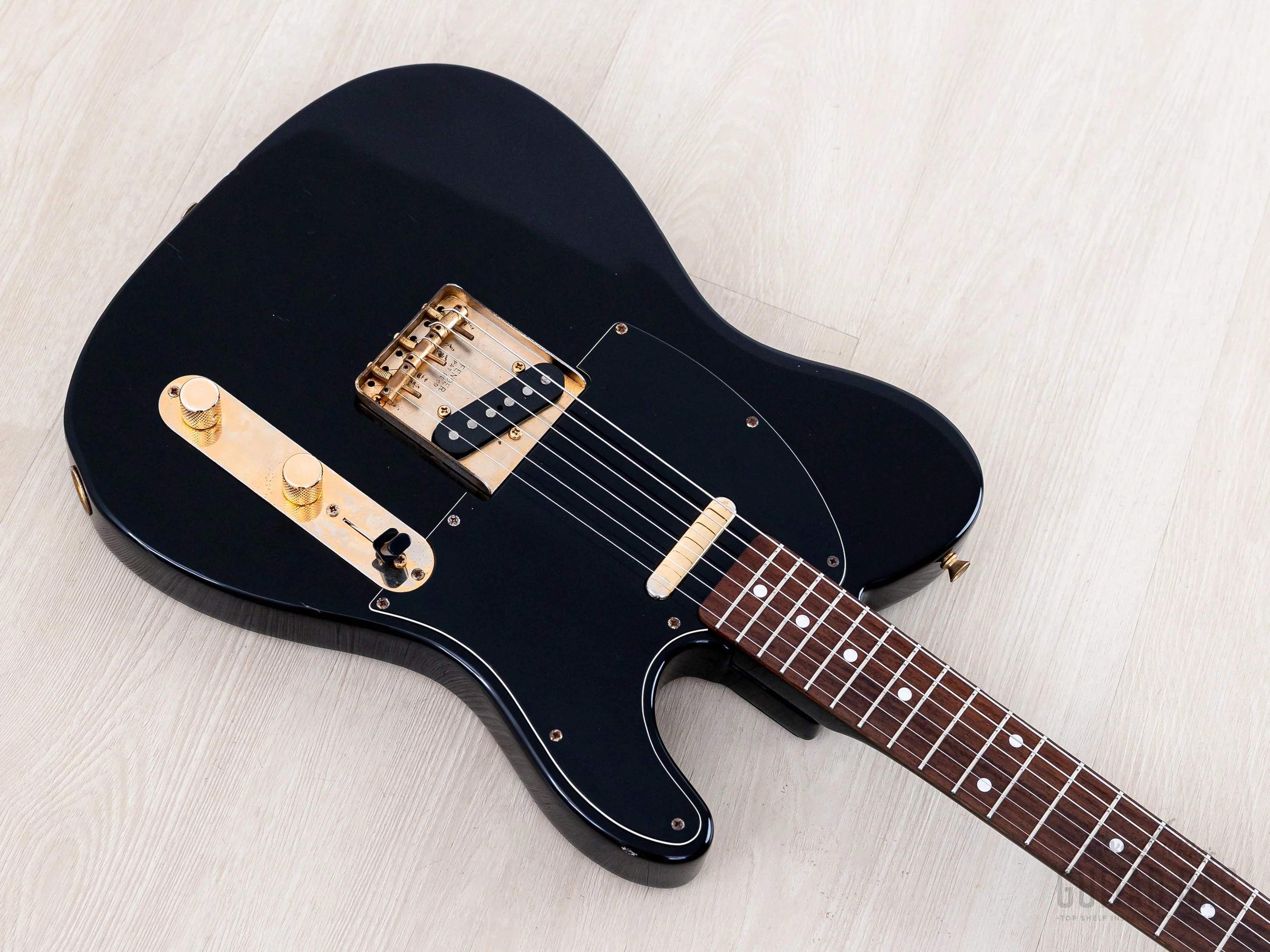 1990 Fender Telecaster TLG80-550 Vintage Guitar Black w/ Gold Hardware, Japan MIJ Fujigen - Image 9