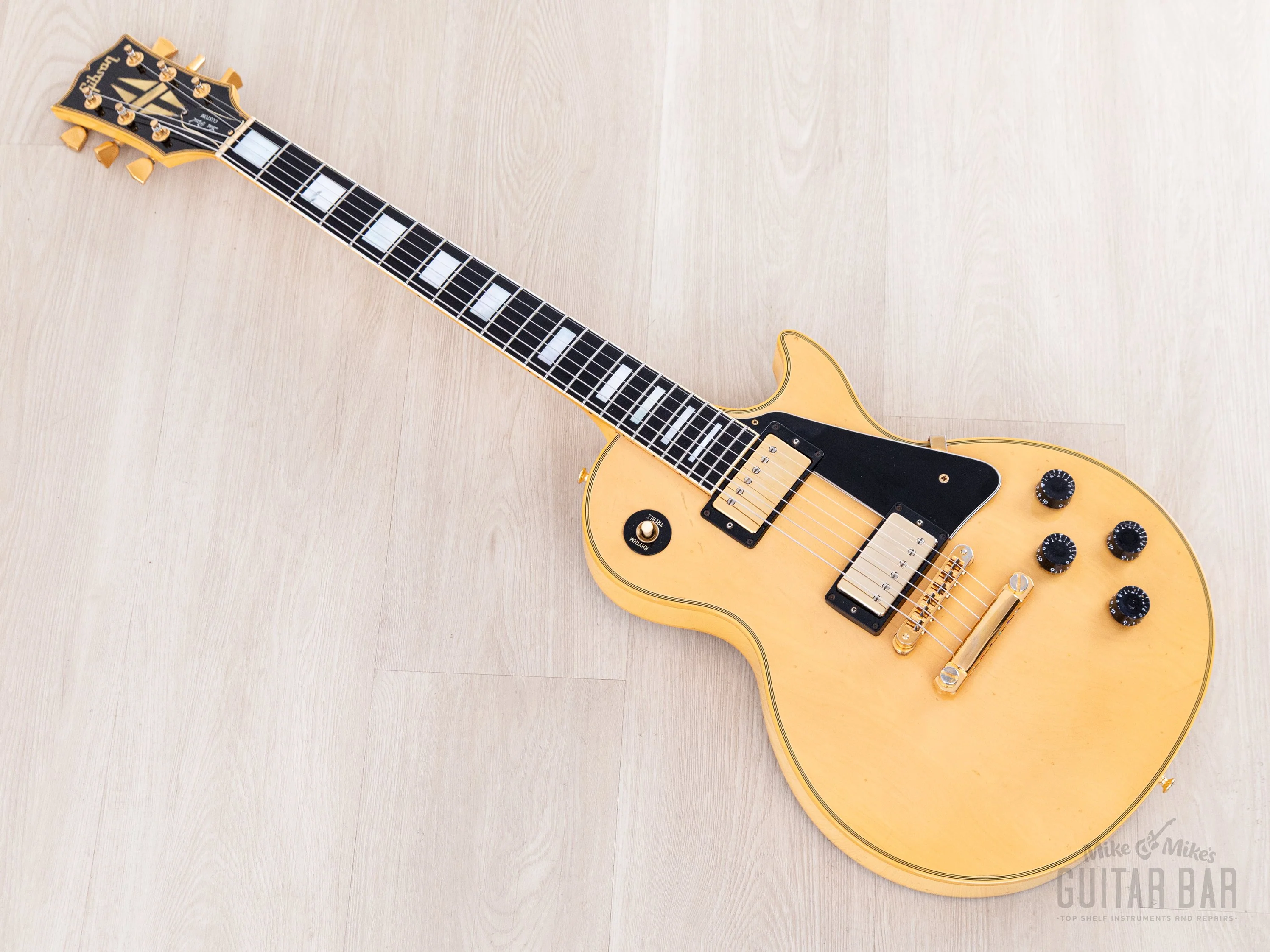 1990 Gibson Les Paul Custom Limited Colours Edition Transparent White 1 of 200 w/ Case - Image 12