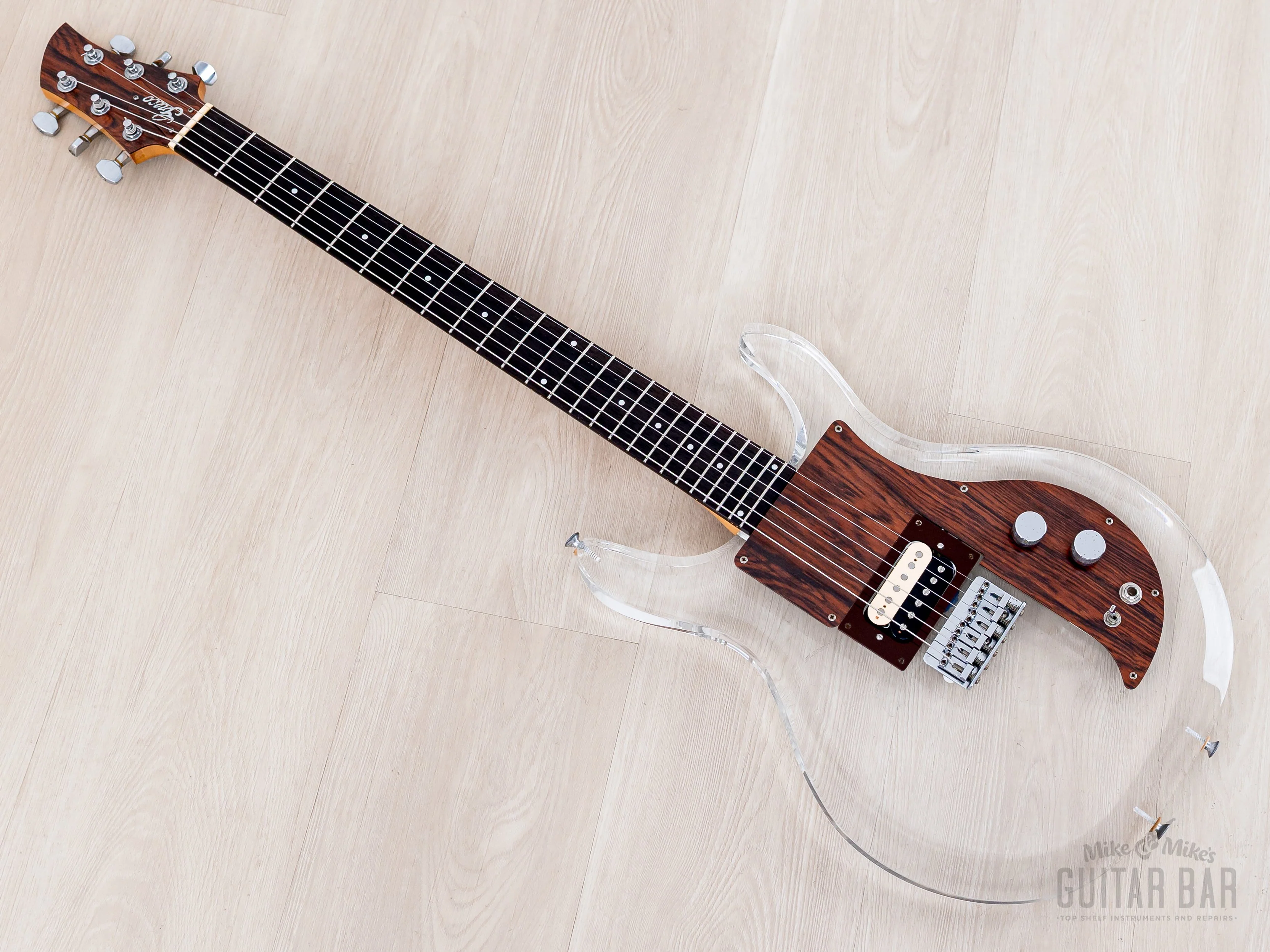 1990 Greco AP-850 Acrylic Dan Armstrong Lucite Guitar, Japan Fujigen - Image 11