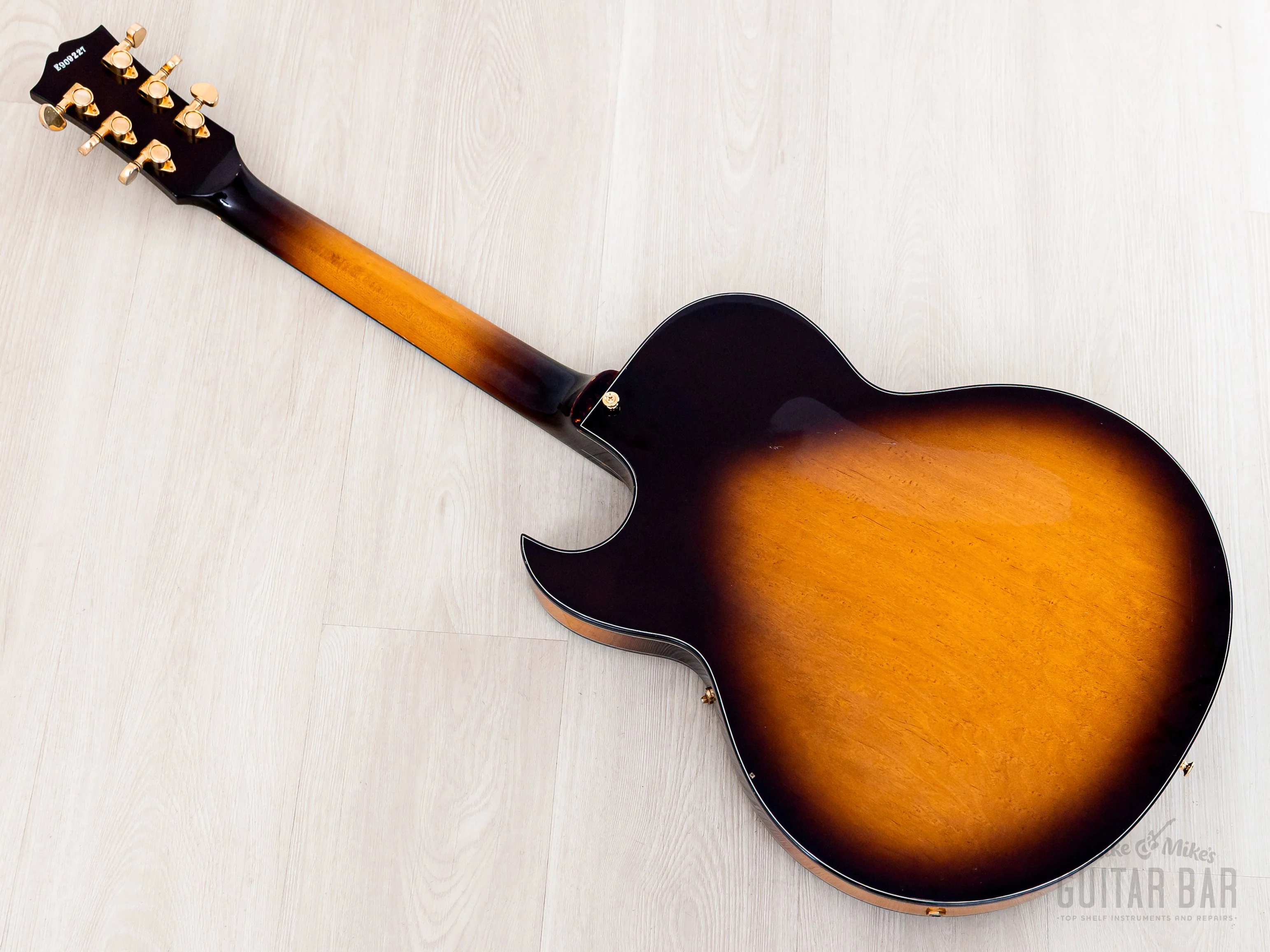 1990 Greco RS-90 Clear Sound Project Vintage Semi-Hollow ES-Style Guitar Sunburst, Japan Fujigen - Image 13