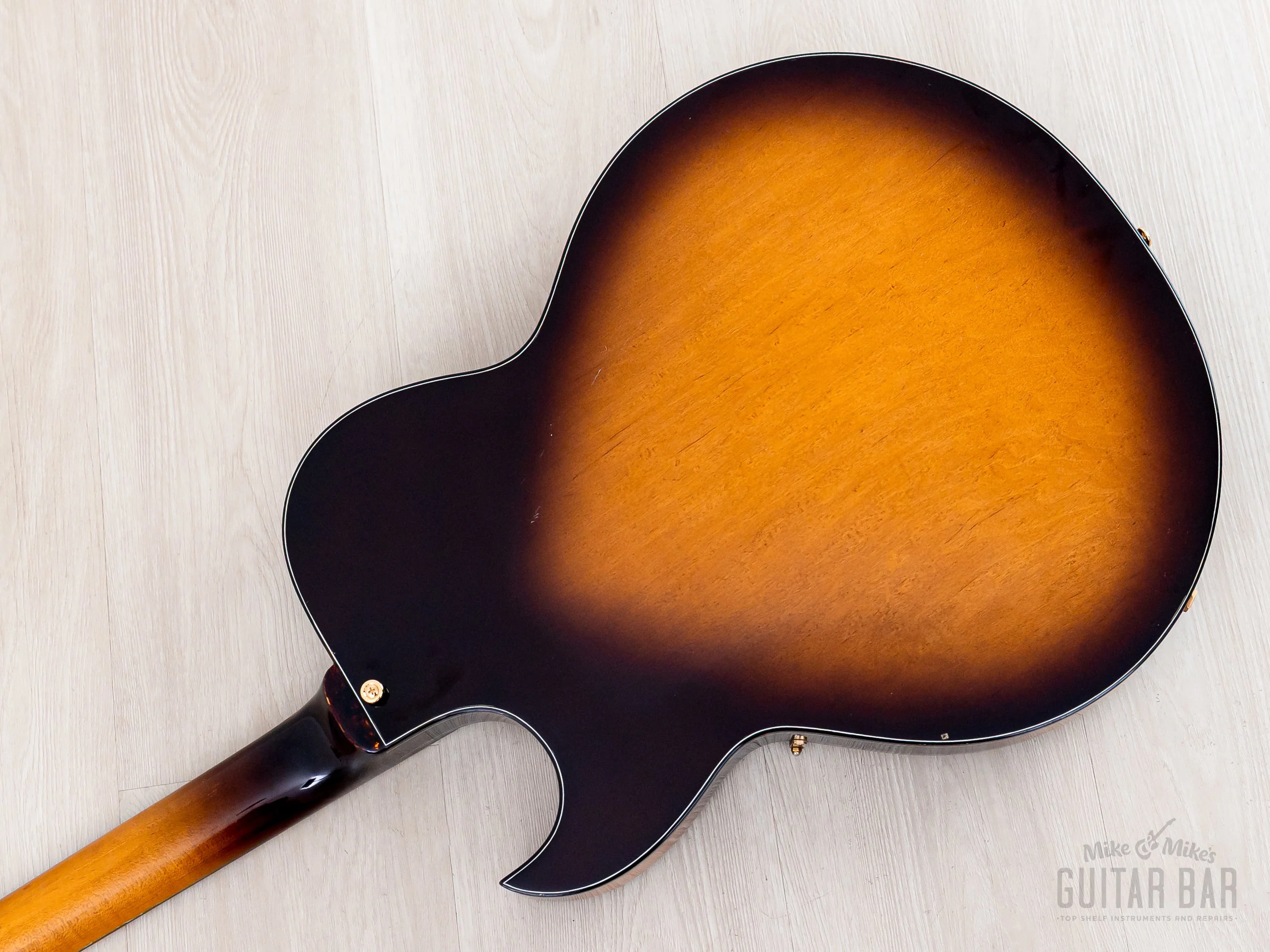 1990 Greco RS-90 Clear Sound Project Vintage Semi-Hollow ES-Style Guitar Sunburst, Japan Fujigen - Image 15