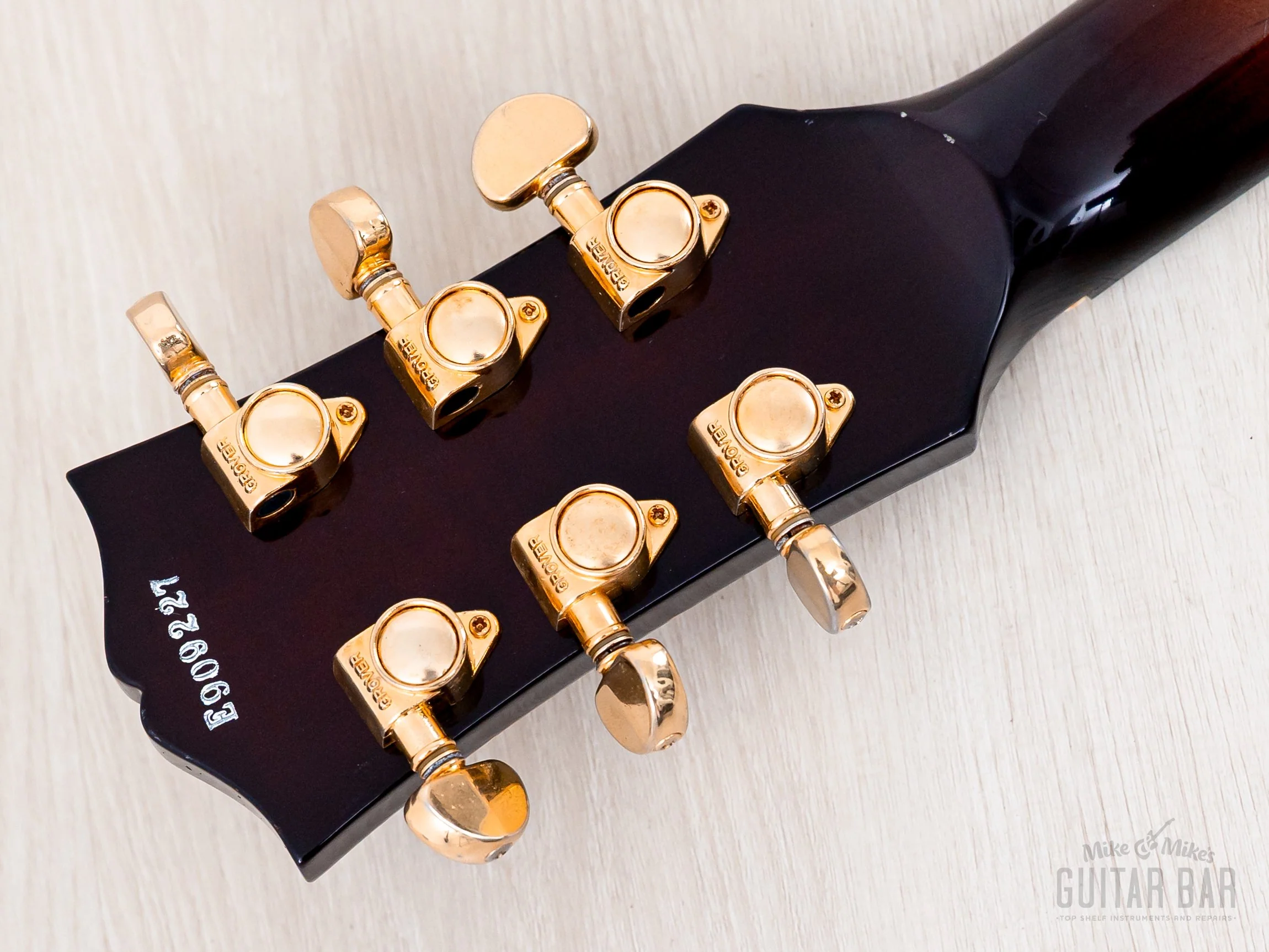 1990 Greco RS-90 Clear Sound Project Vintage Semi-Hollow ES-Style Guitar Sunburst, Japan Fujigen - Image 5