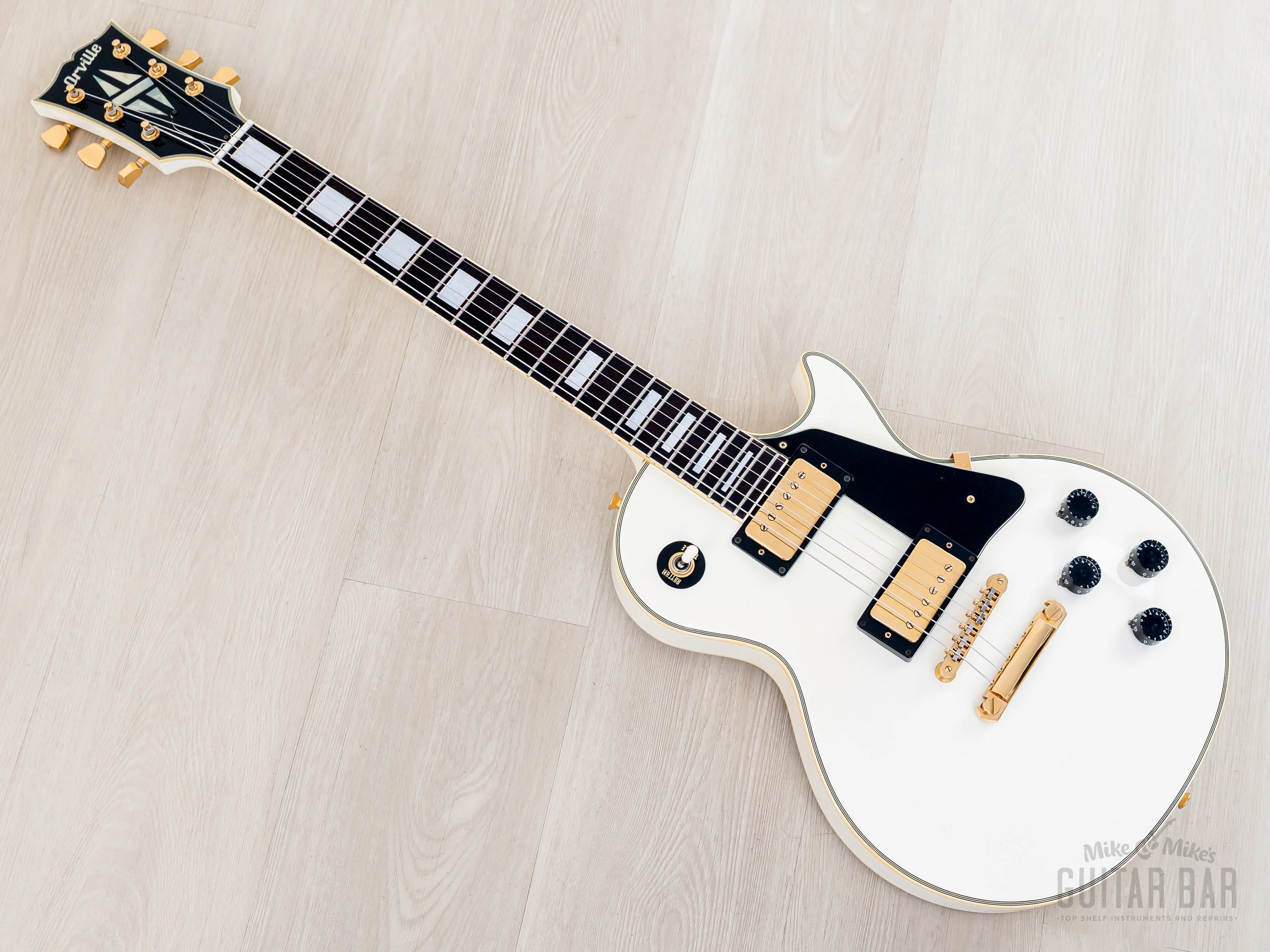 1990 Orville Les Paul Custom LPC-75 Alpine White Gibson-Licensed, Japan Terada - Image 11