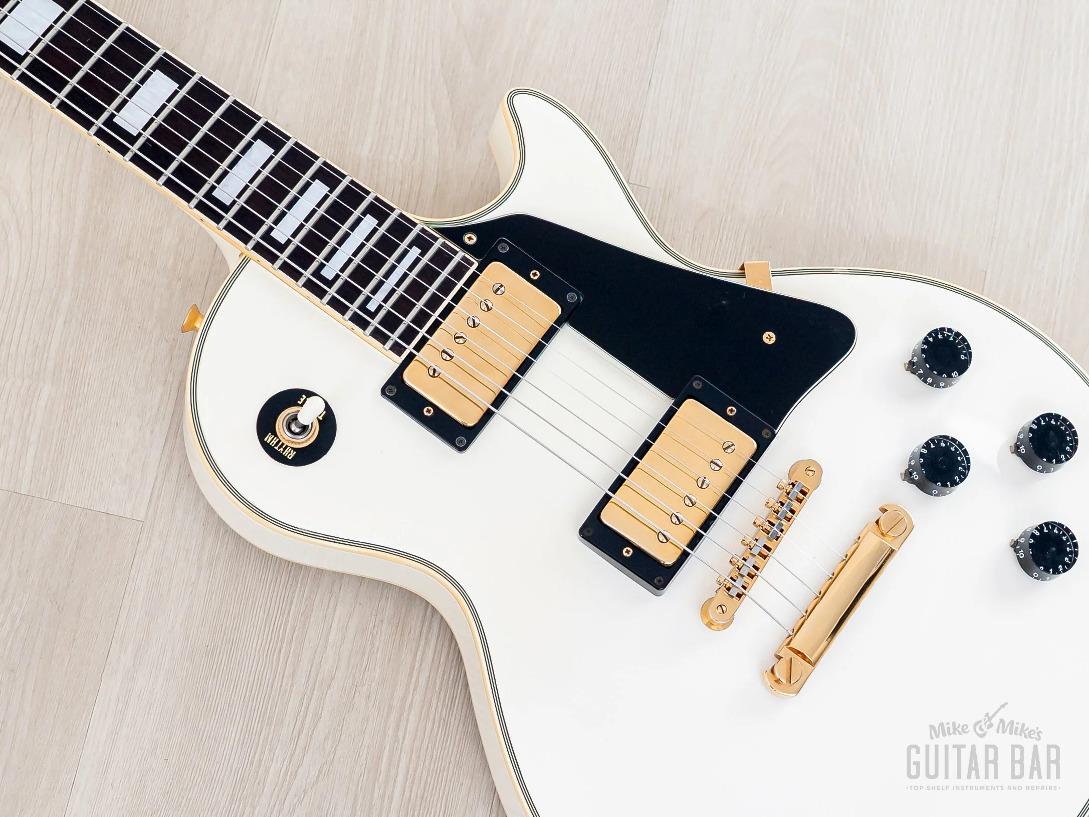 1990 Orville Les Paul Custom LPC-75 Alpine White Gibson-Licensed, Japan Terada - Image 7