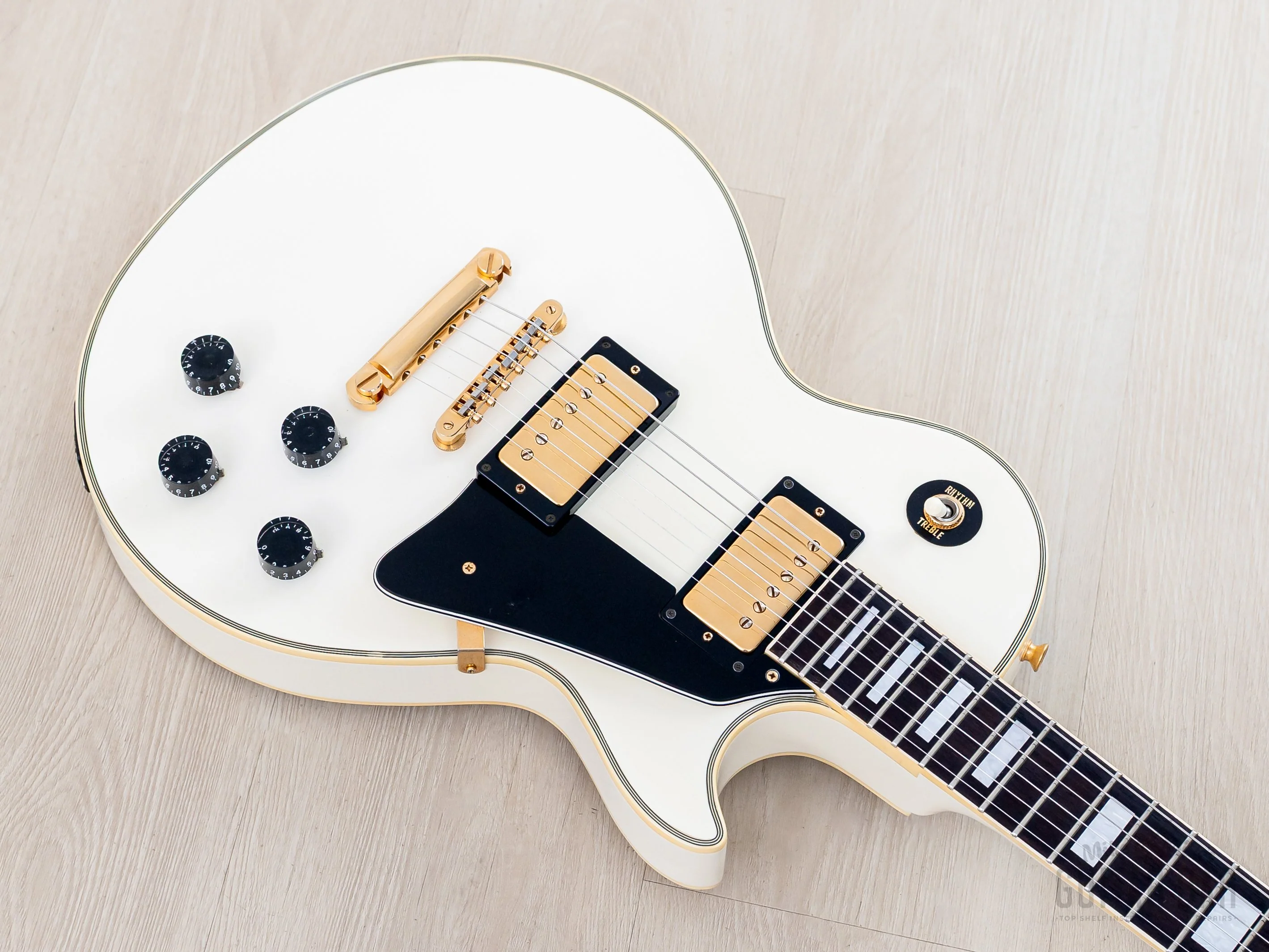 1990 Orville Les Paul Custom LPC-75 Alpine White Gibson-Licensed, Japan Terada - Image 8