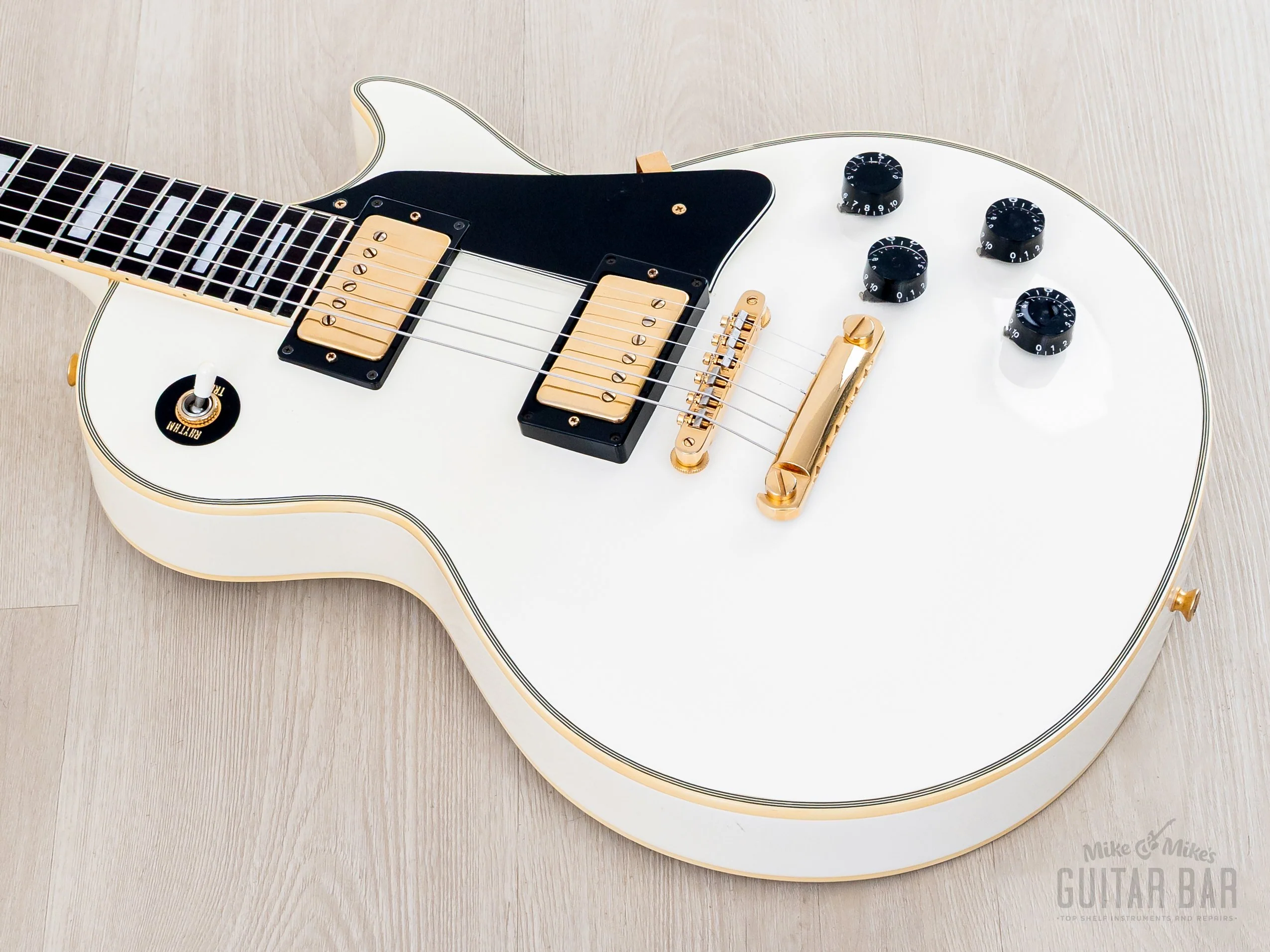 1990 Orville Les Paul Custom LPC-75 Alpine White Gibson-Licensed, Japan Terada - Image 9