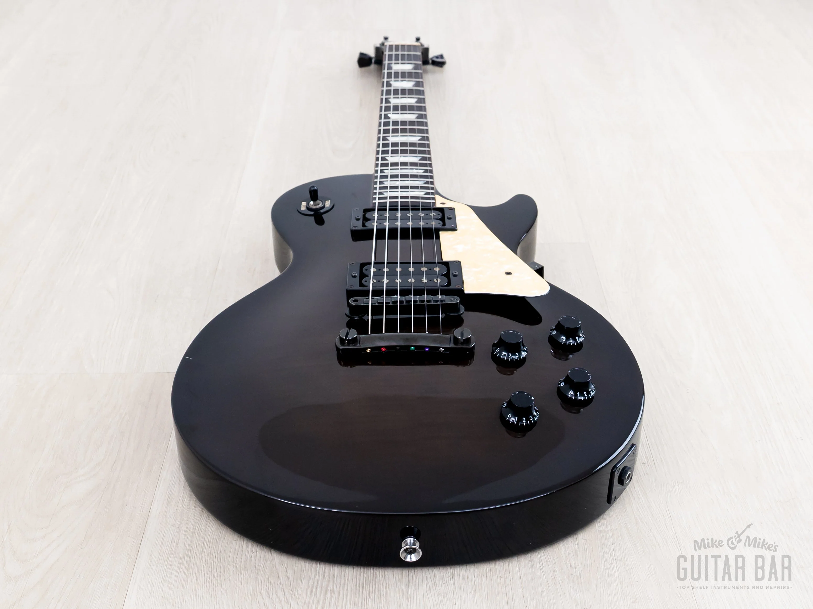 1990s Burny Joe Perry Signature LG-75JP Black Burst w/ VH-1, Fernandes Japan - Image 10