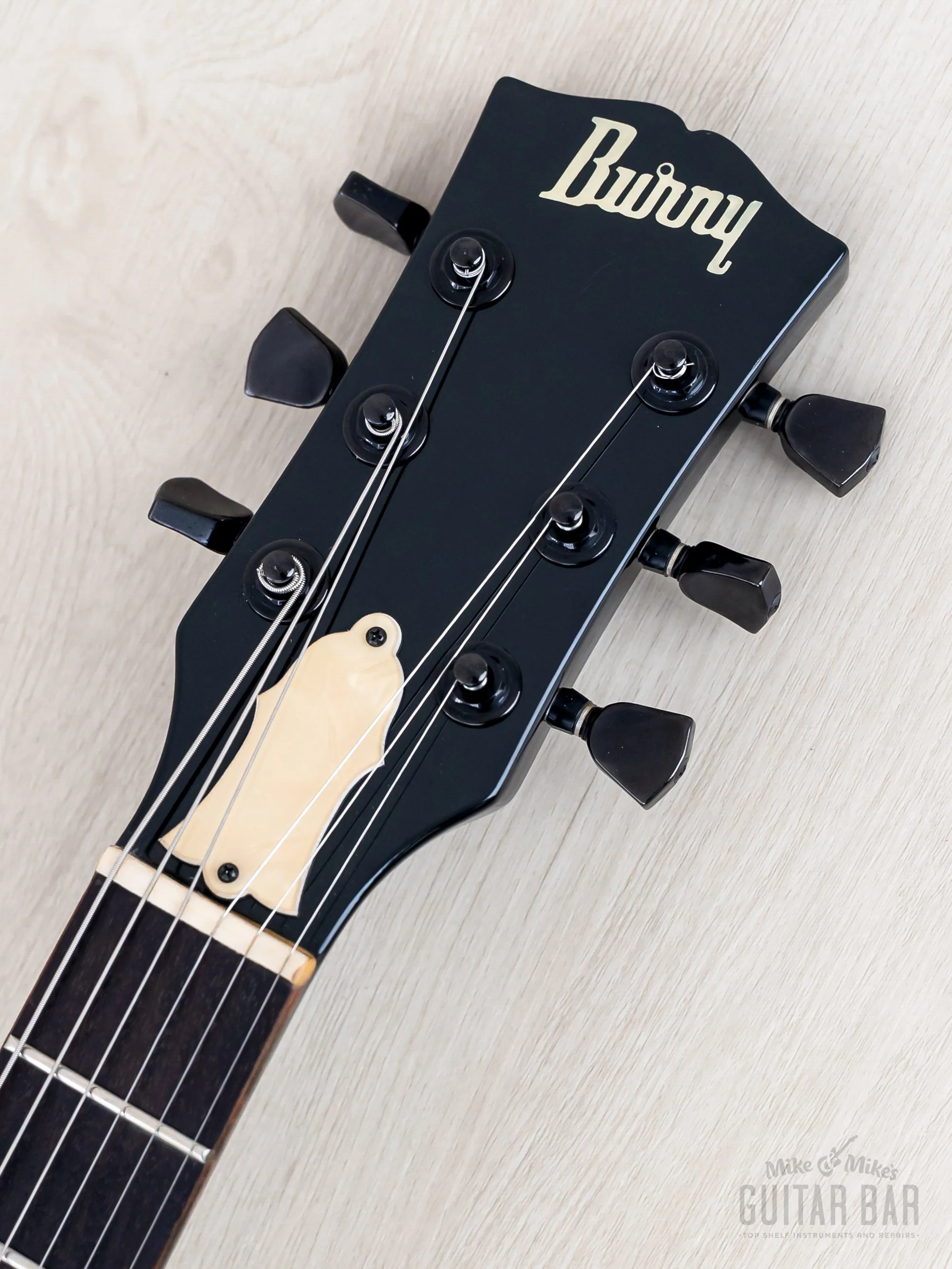 1990s Burny Joe Perry Signature LG-75JP Black Burst w/ VH-1, Fernandes Japan - Image 4