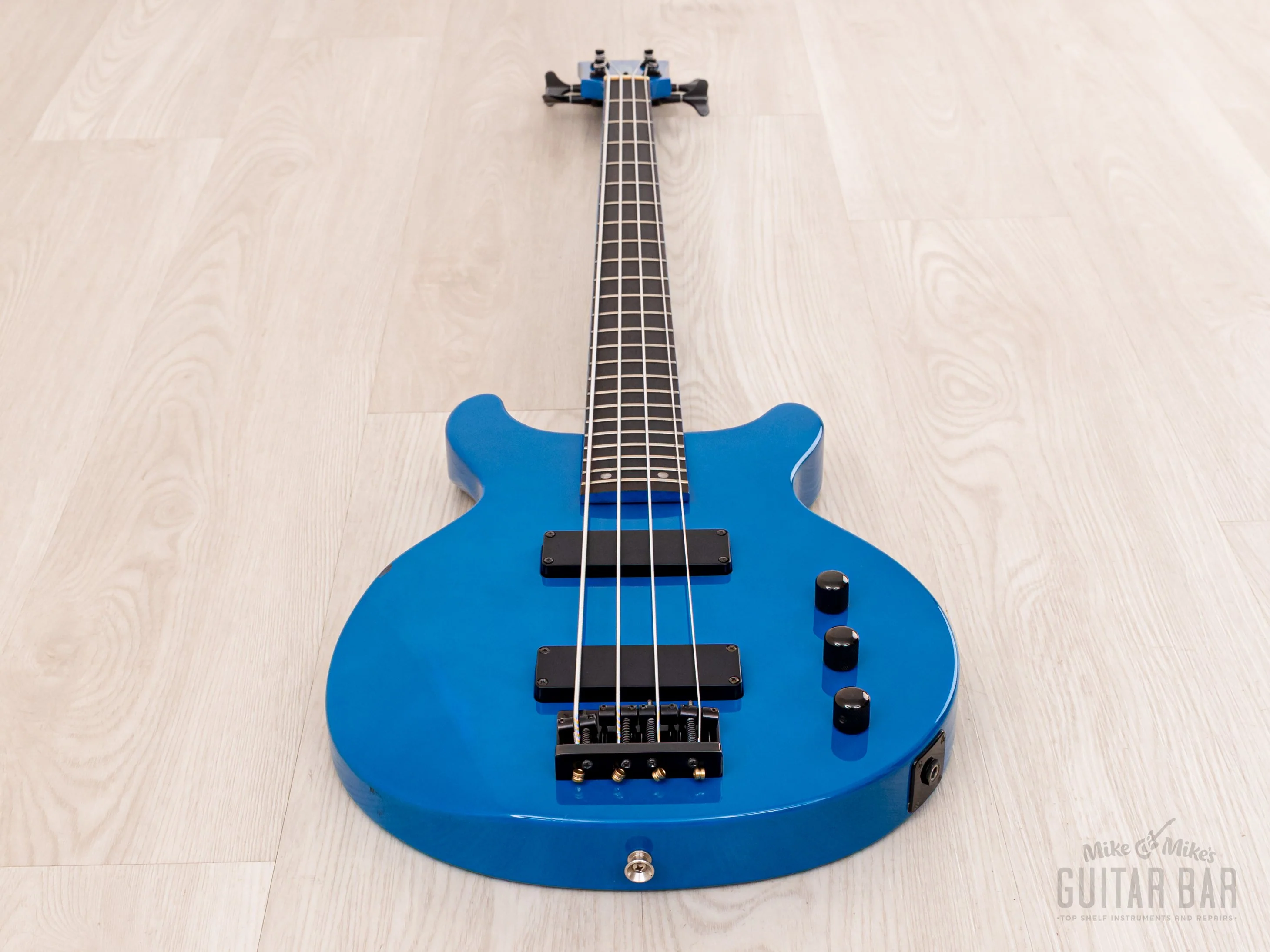 1990s Edwards by ESP Luna Sea J Signature E-J-78TV Aqua Blue w/ Case, Japan - Image 11