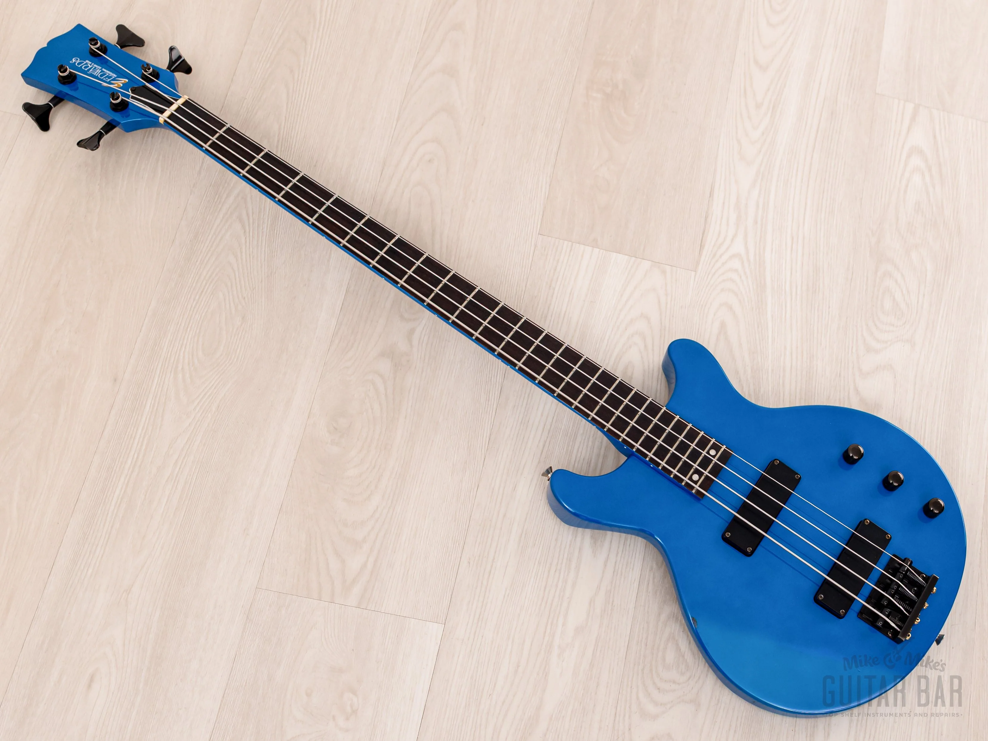 1990s Edwards by ESP Luna Sea J Signature E-J-78TV Aqua Blue w/ Case, Japan - Image 12