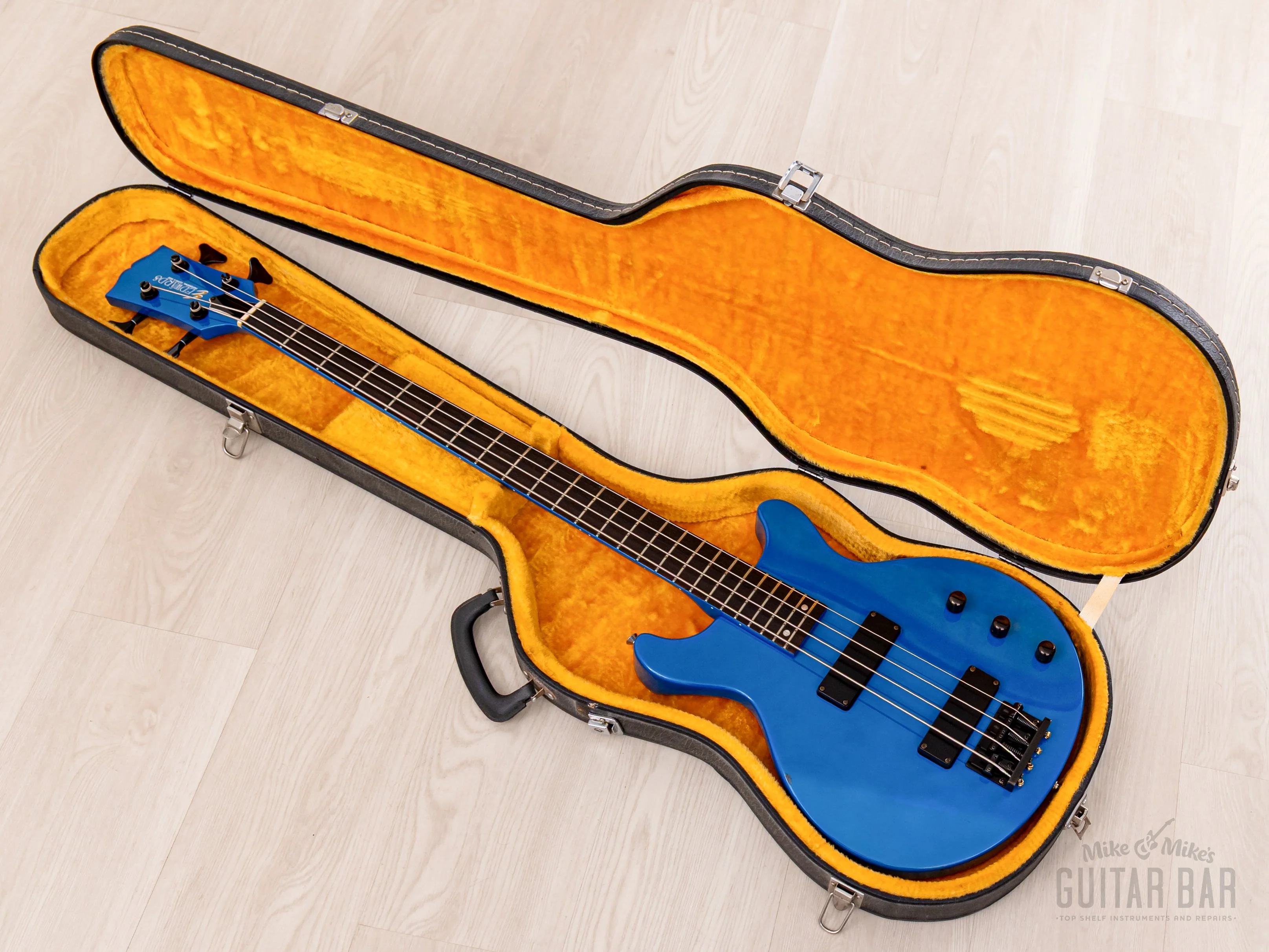 1990s Edwards by ESP Luna Sea J Signature E-J-78TV Aqua Blue w/ Case, Japan - Image 16