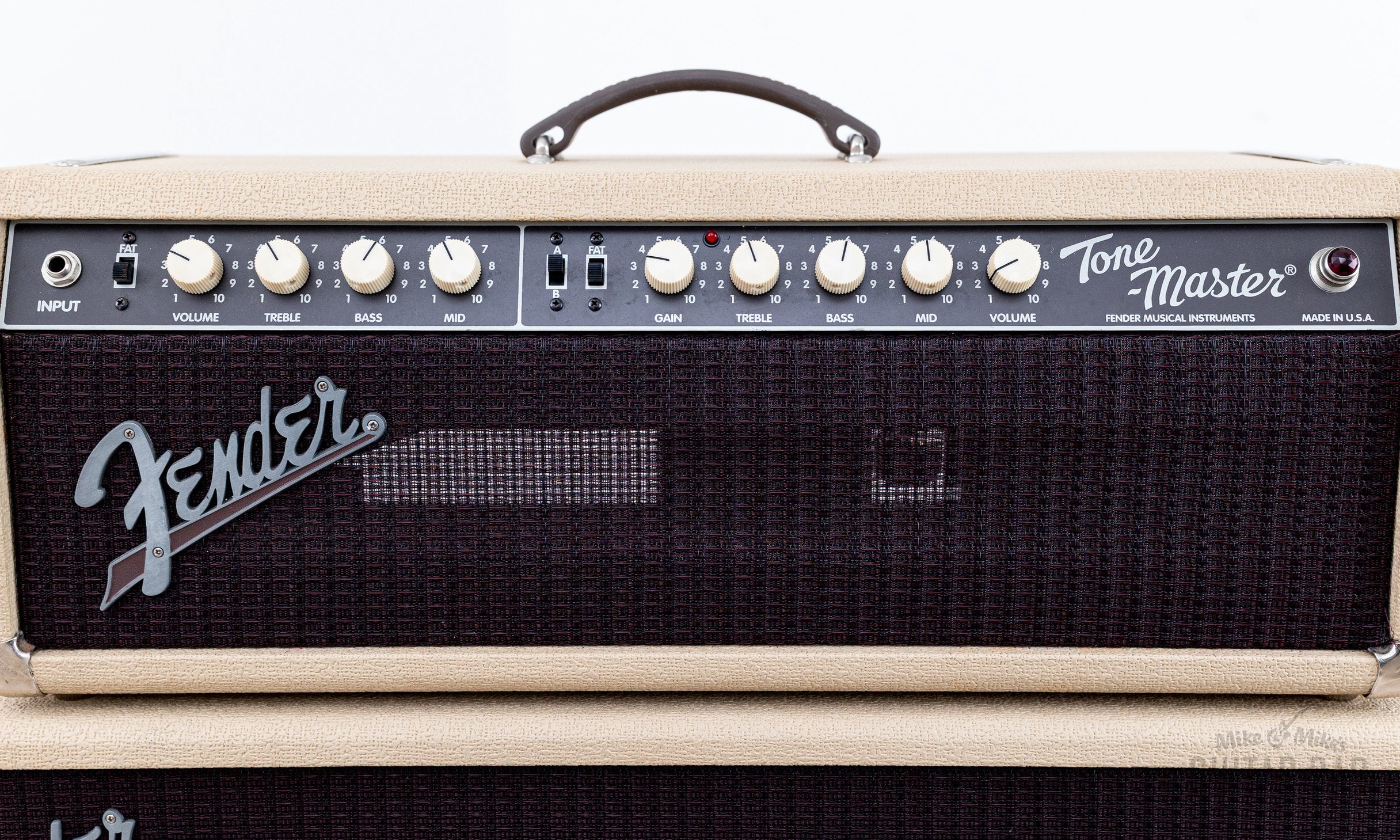 1990s Fender Custom Shop Tone-Master CSR-3 Blonde Piggyback Tube Amp w/ Celestions - Image 3