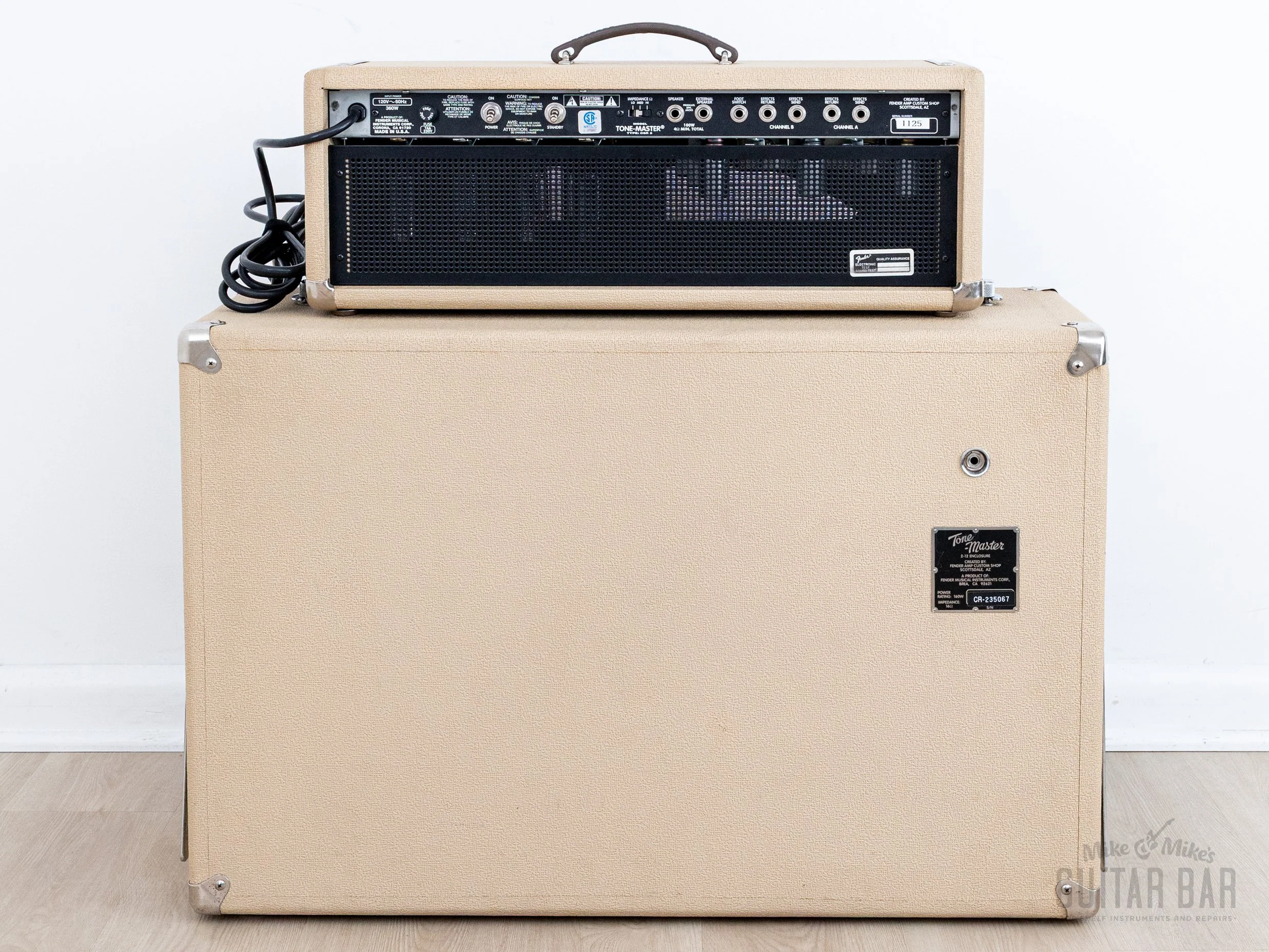 1990s Fender Custom Shop Tone-Master CSR-3 Blonde Piggyback Tube Amp w/ Celestions - Image 9