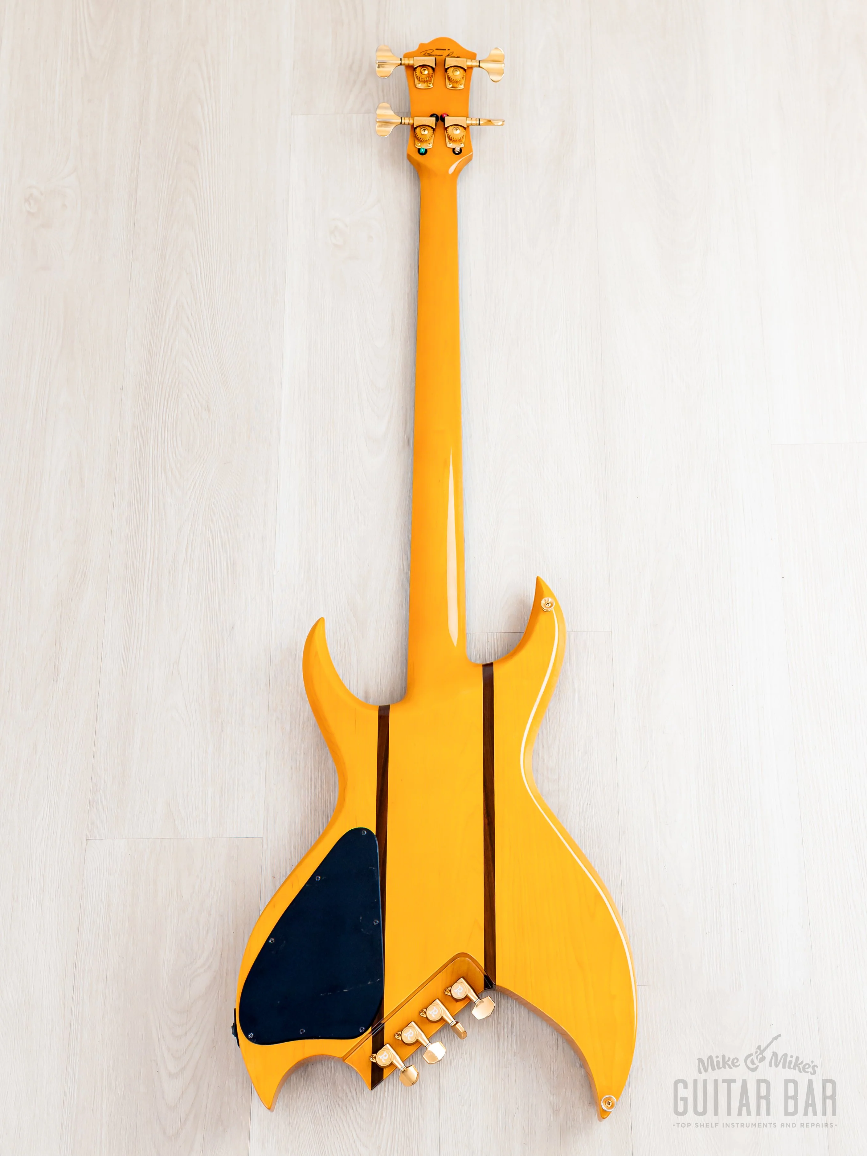 1991 BC Rich Bich 8-String Vintage Neck Through Bass Natural w/ Case, Japan NJ - Image 3