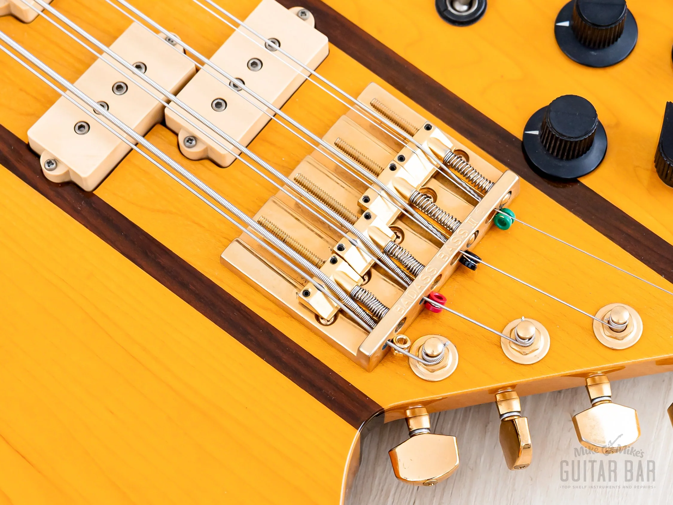 1991 BC Rich Bich 8-String Vintage Neck Through Bass Natural w/ Case, Japan NJ - Image 8