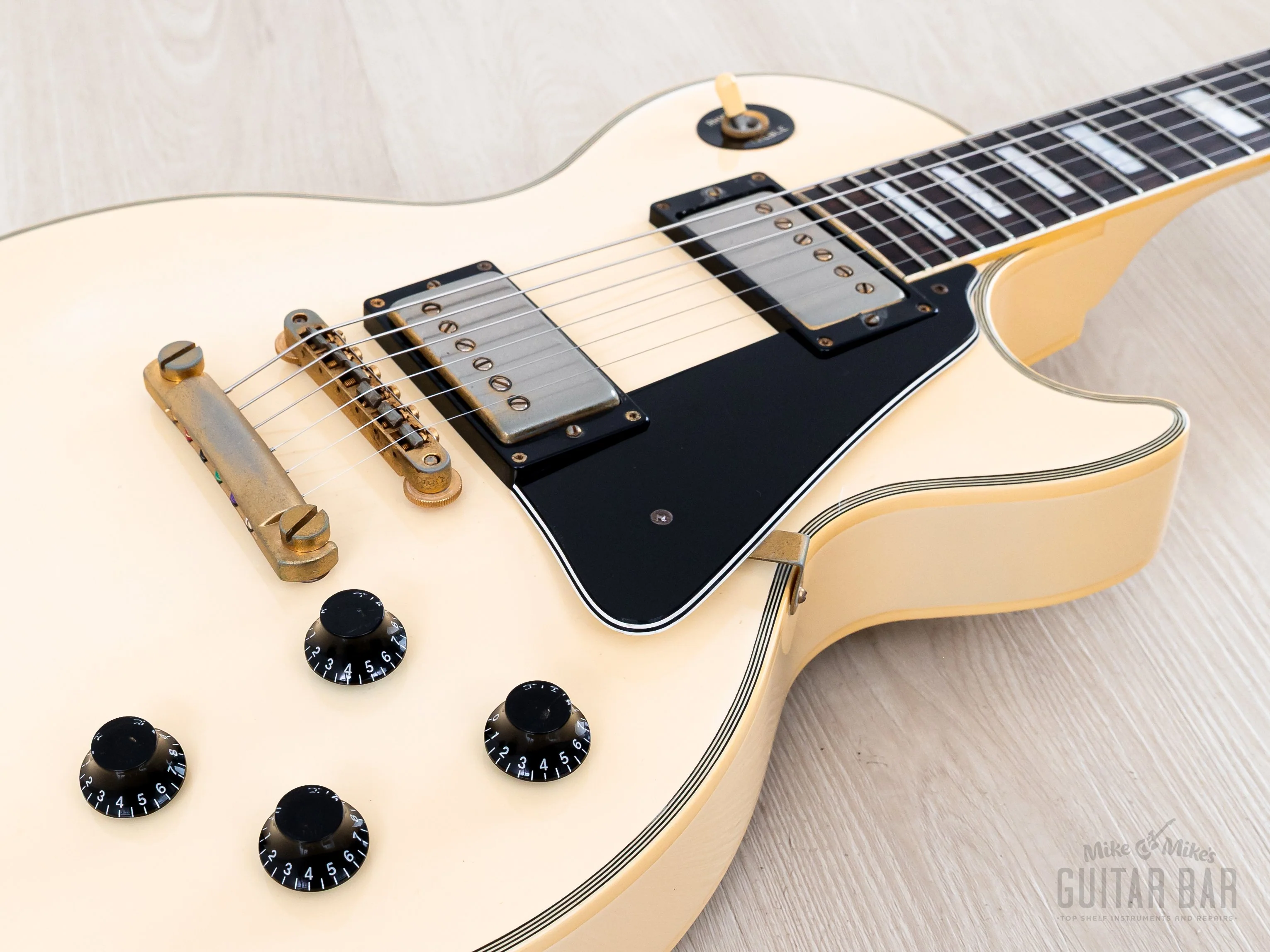 1991 Burny RLC-70 Custom Vintage Guitar Snow White w/ VH-1 Humbuckers & Case, Japan - Image 6