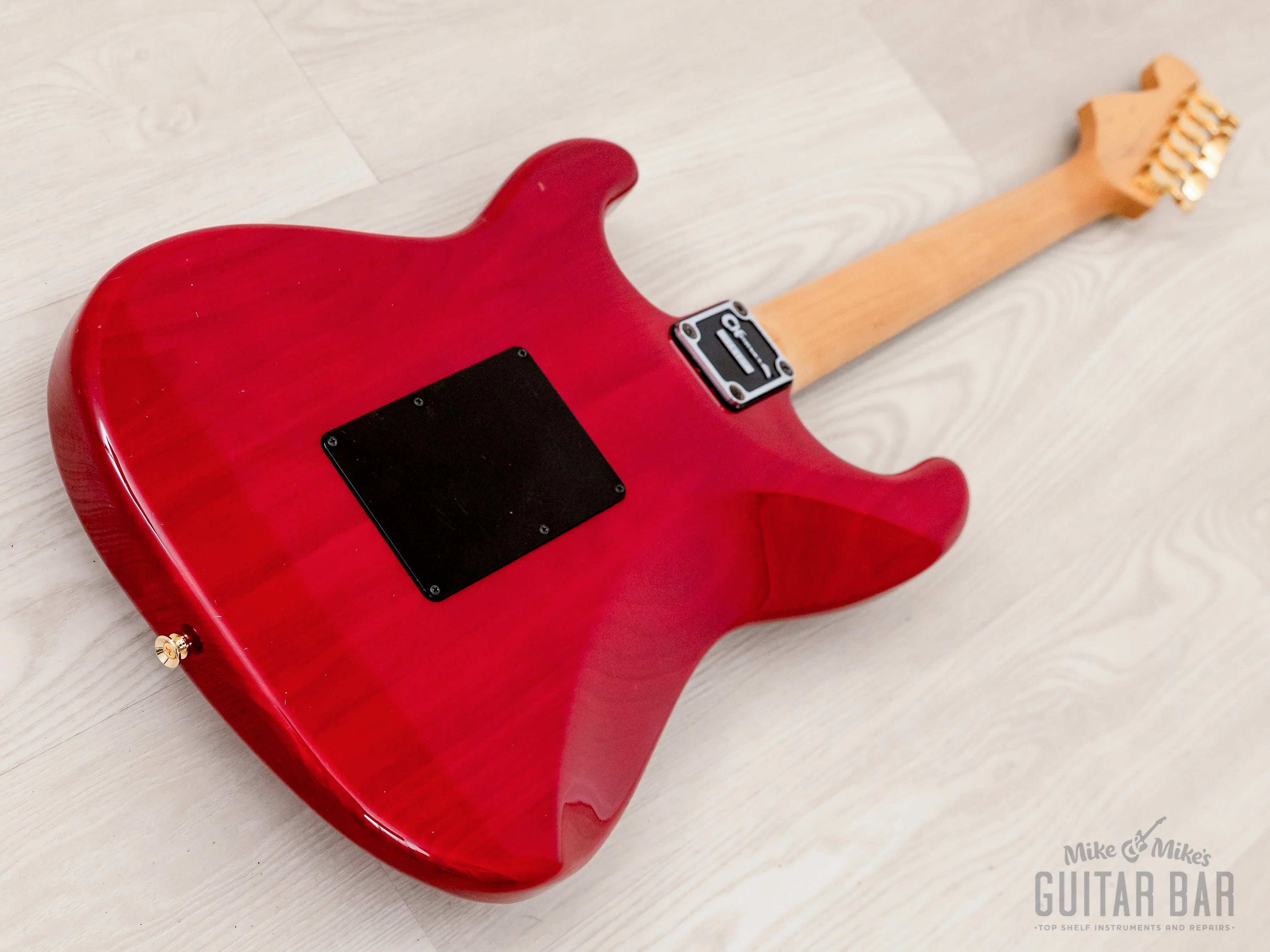 1991 Charvel by Jackson CST-060-SSH Superstrat S-Style See-Through Red w/ Case, Japan - Image 13