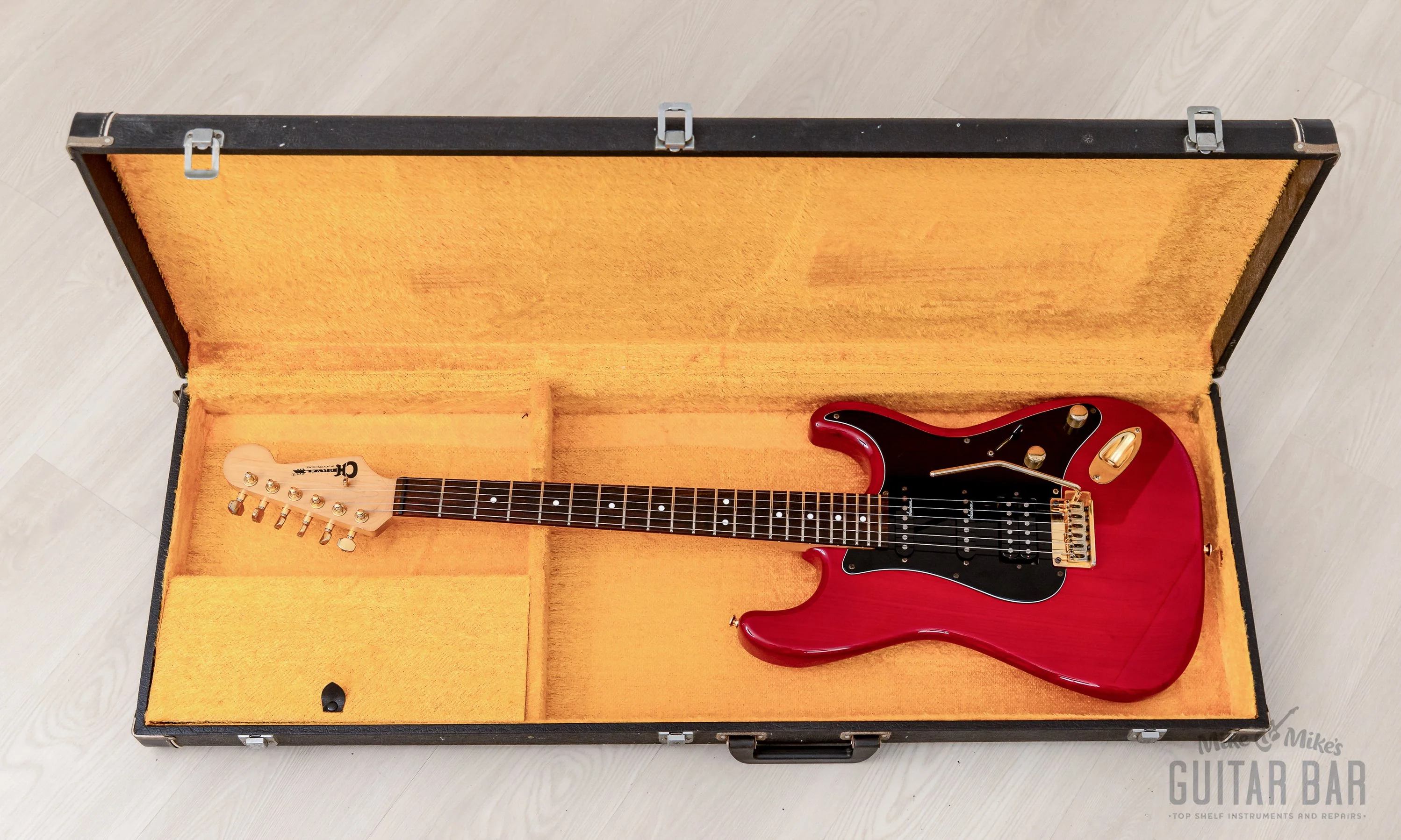 1991 Charvel by Jackson CST-060-SSH Superstrat S-Style See-Through Red w/ Case, Japan - Image 19