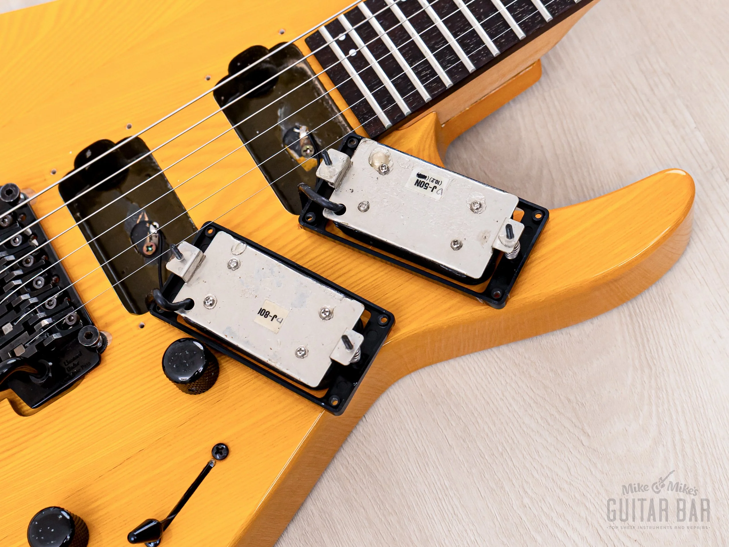 1990 Charvel Jackson Super Dinky SDK-085-HH See-Through Amber, Japan - Image 21