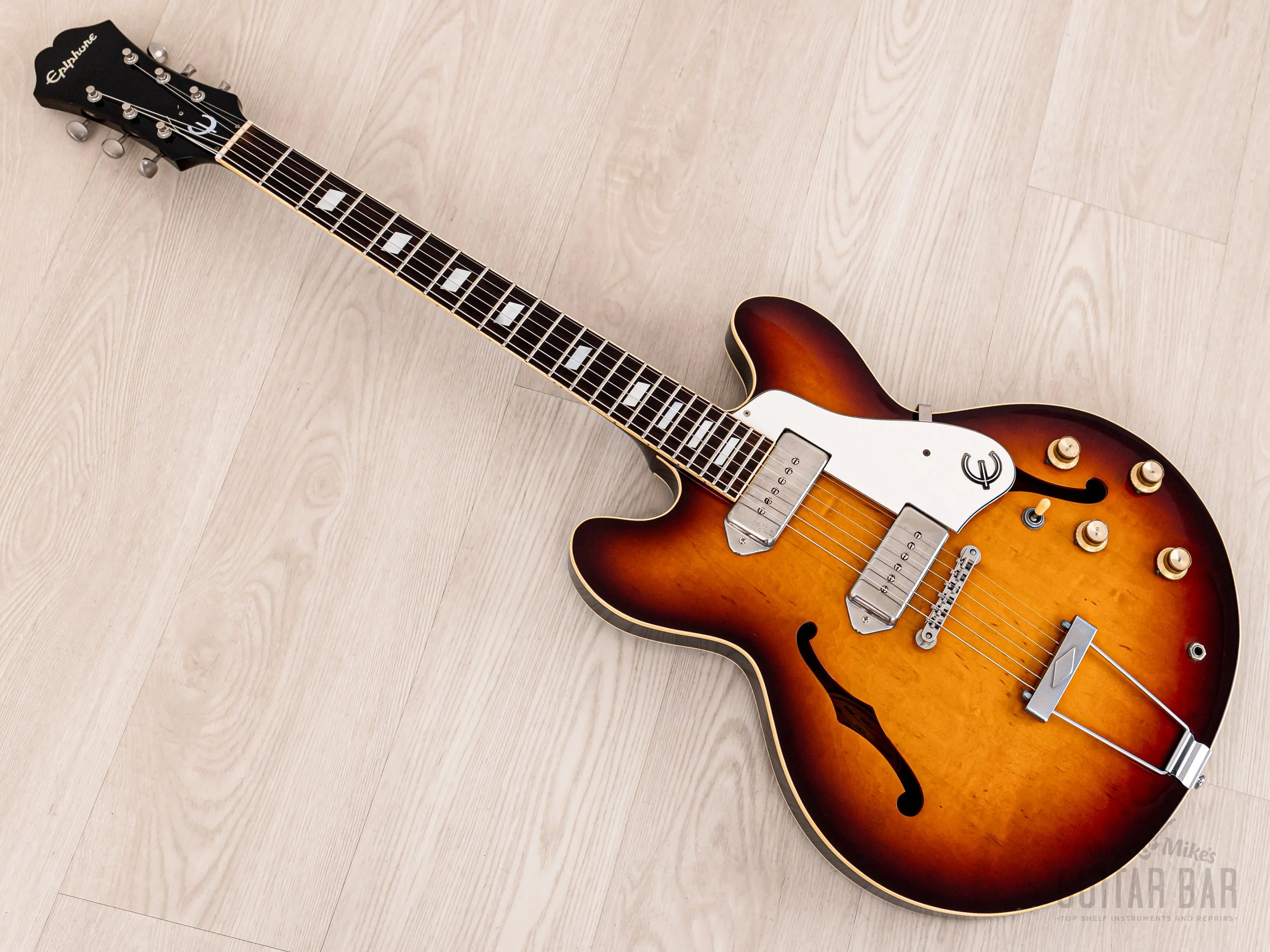 1991 Epiphone Casino Sunburst Near-Mint, Pre-Elitist w/ Case, Japan Terada - Image 13