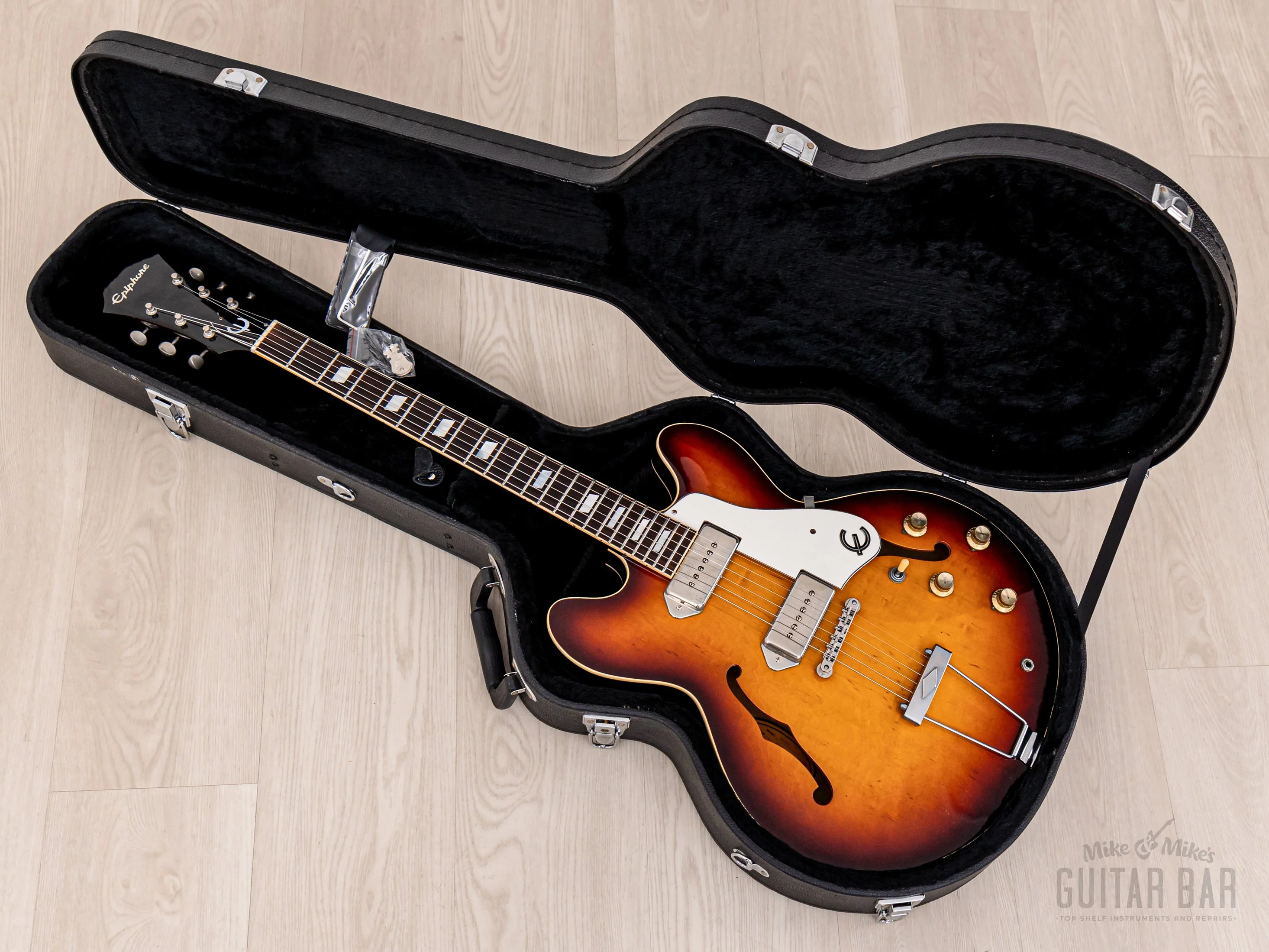 1991 Epiphone Casino Sunburst Near-Mint, Pre-Elitist w/ Case, Japan Terada - Image 17