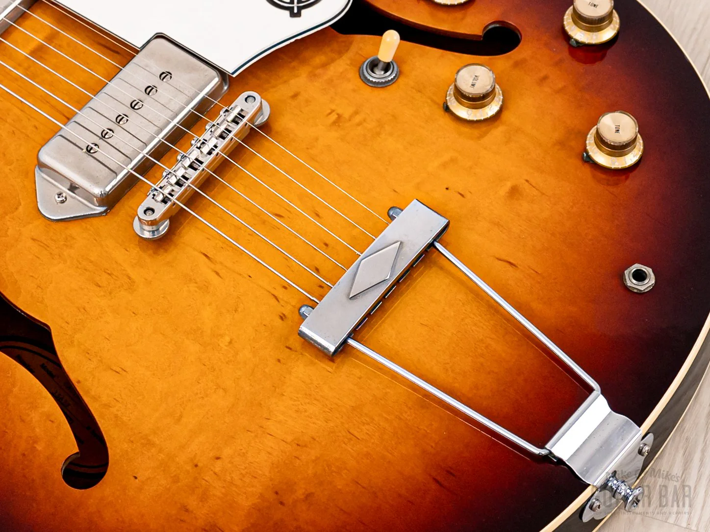 1991 Epiphone Casino Sunburst Near-Mint, Pre-Elitist w/ Case, Japan Terada - Image 9