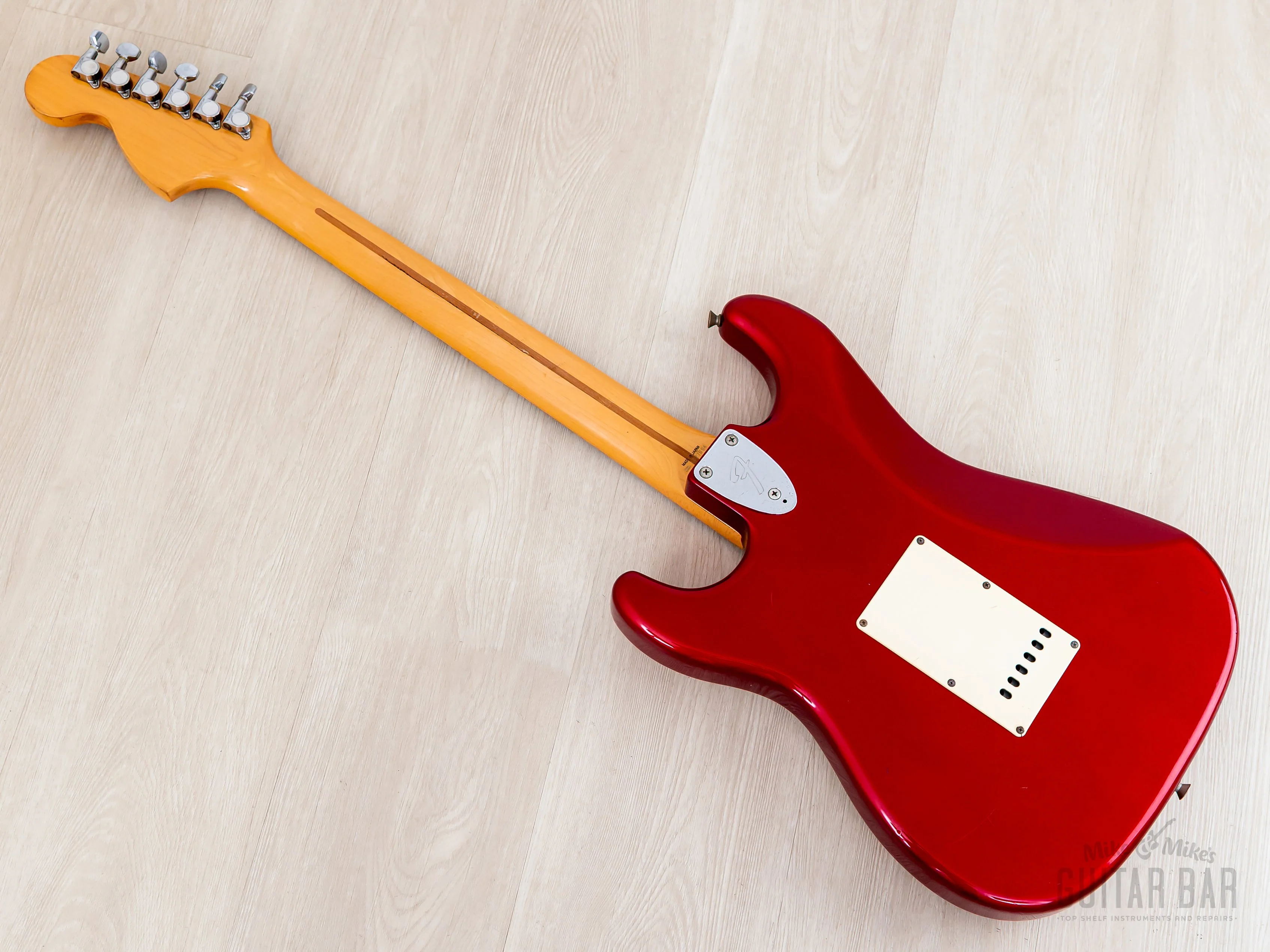 1991 Fender '72 Stratocaster ST72-750SC Candy Apple Red Yngwie-Spec w/ Scalloped Board, Japan MIJ Fujigen - Image 13