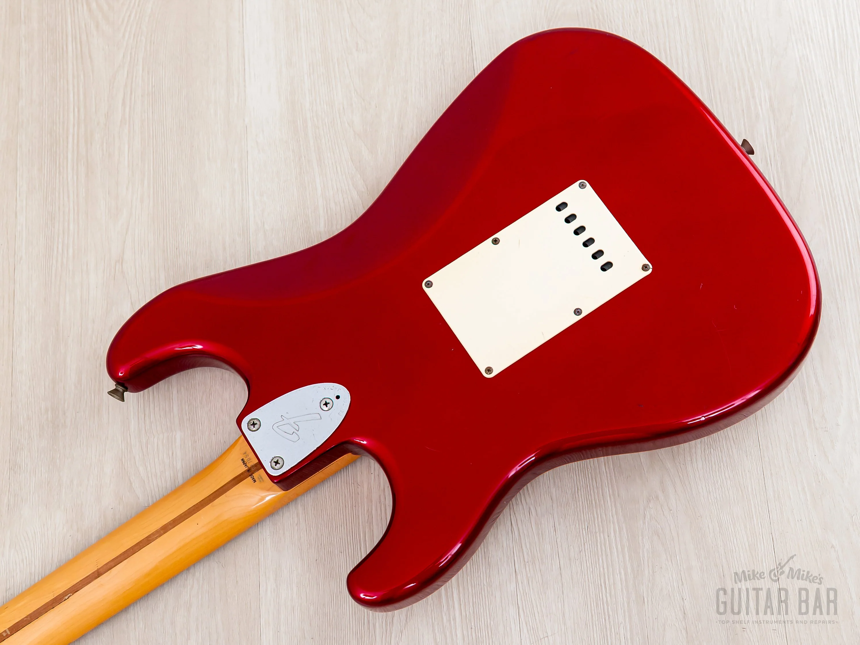1991 Fender '72 Stratocaster ST72-750SC Candy Apple Red Yngwie-Spec w/ Scalloped Board, Japan MIJ Fujigen - Image 15