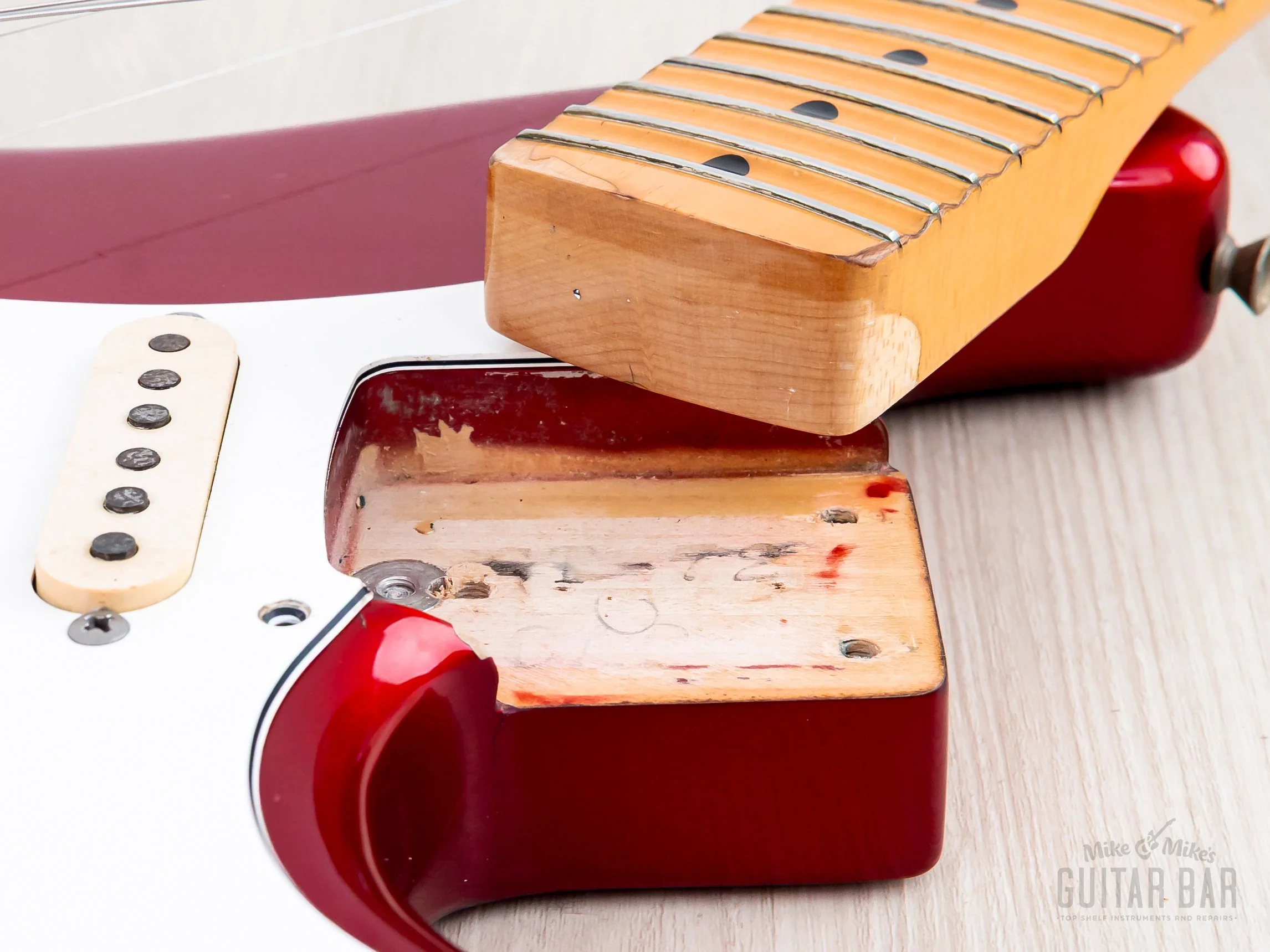 1991 Fender '72 Stratocaster ST72-750SC Candy Apple Red Yngwie-Spec w/ Scalloped Board, Japan MIJ Fujigen - Image 17