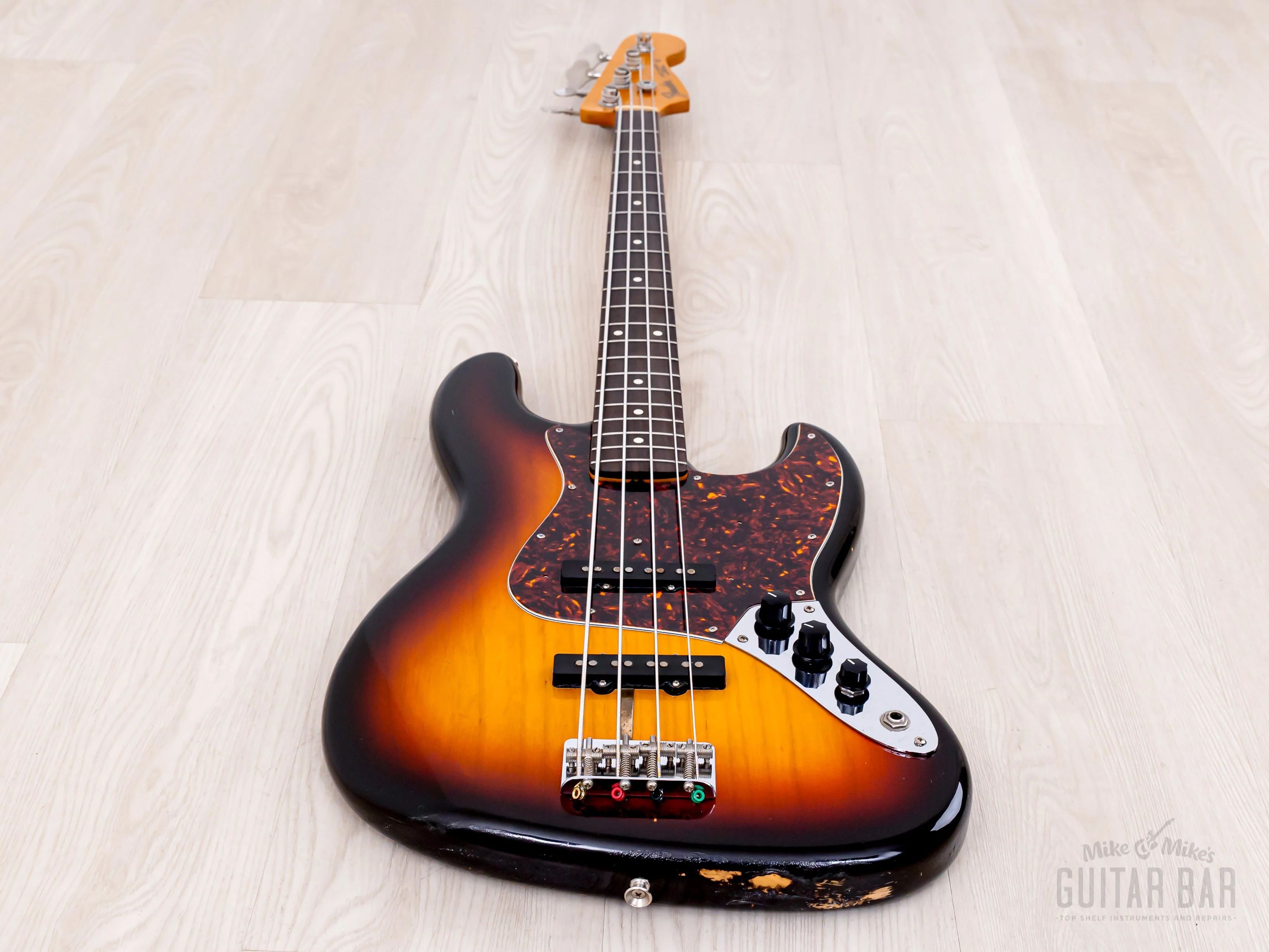 1991 Fender Extrad Custom Edition '62 Jazz Bass JB62-128, Nitro Lacquer w/ USA Parts & Case, Japan MIJ - Image 11