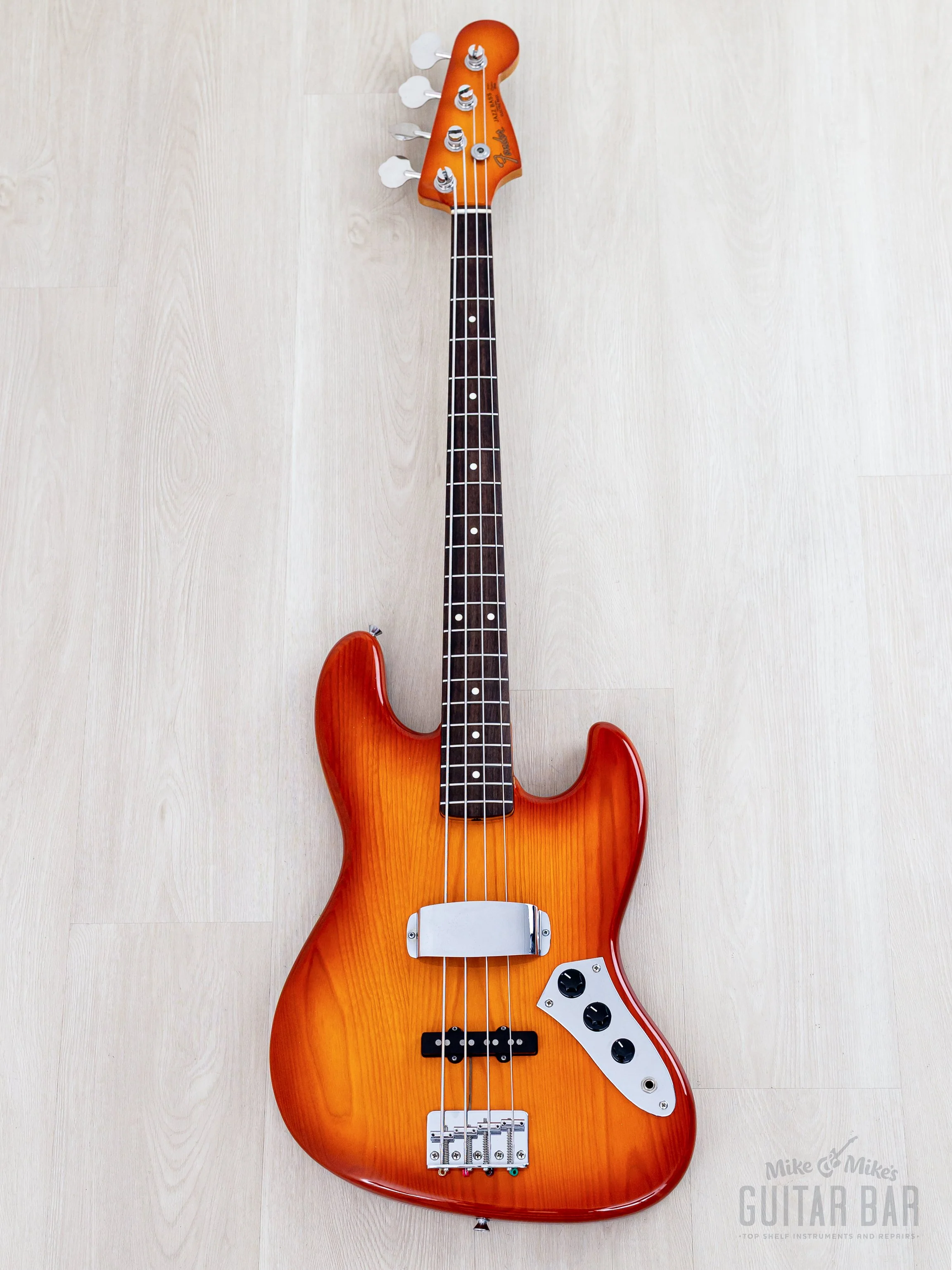 1991 Fender Order Made '62 Jazz Bass JB62 Sienna Sunburst Non-Catalog & Near-Mint, Japan MIJ Fujigen - Image 2