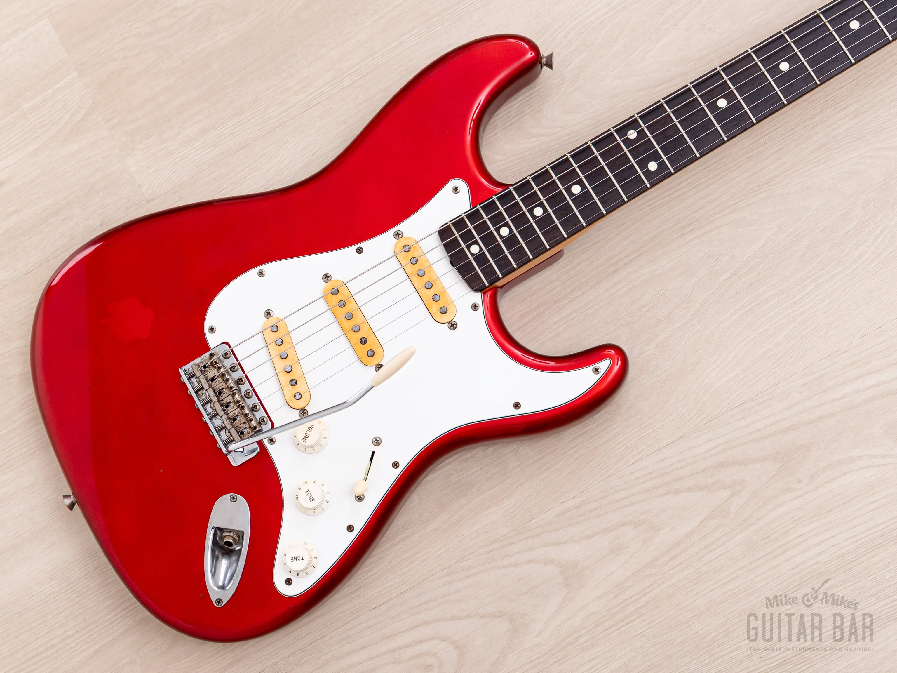 1991 Fender Order Made Stratocaster '62 Vintage Reissue Candy Apple Red + Headstock, Japan MIJ Fujigen