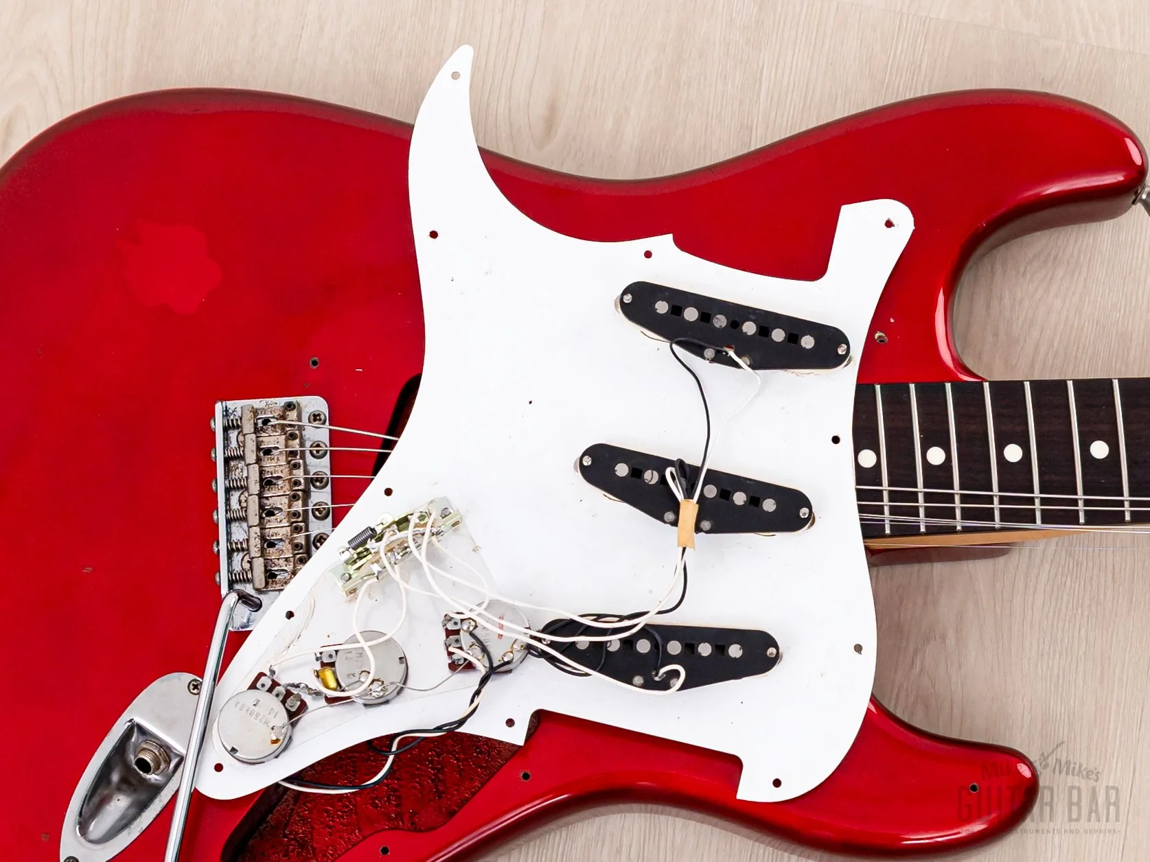 1991 Fender Order Made Stratocaster '62 Vintage Reissue Candy Apple Red + Headstock, Japan MIJ Fujigen - Image 19