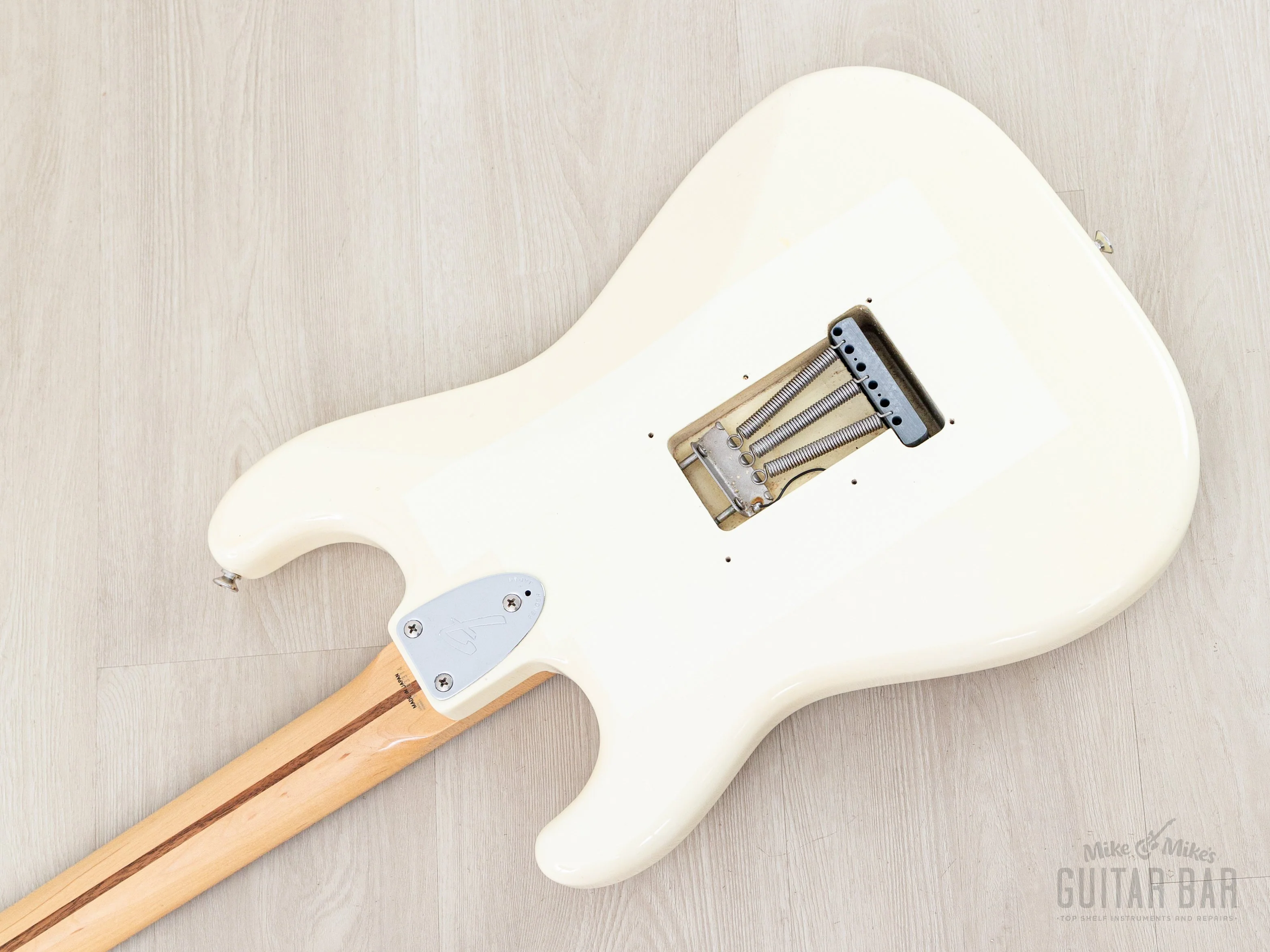 1991 Fender Order Made Stratocaster ‘72 Vintage Reissue ST72-500 Olympic White w/ Ash Body & Case, Japan MIJ Fujigen - Image 14