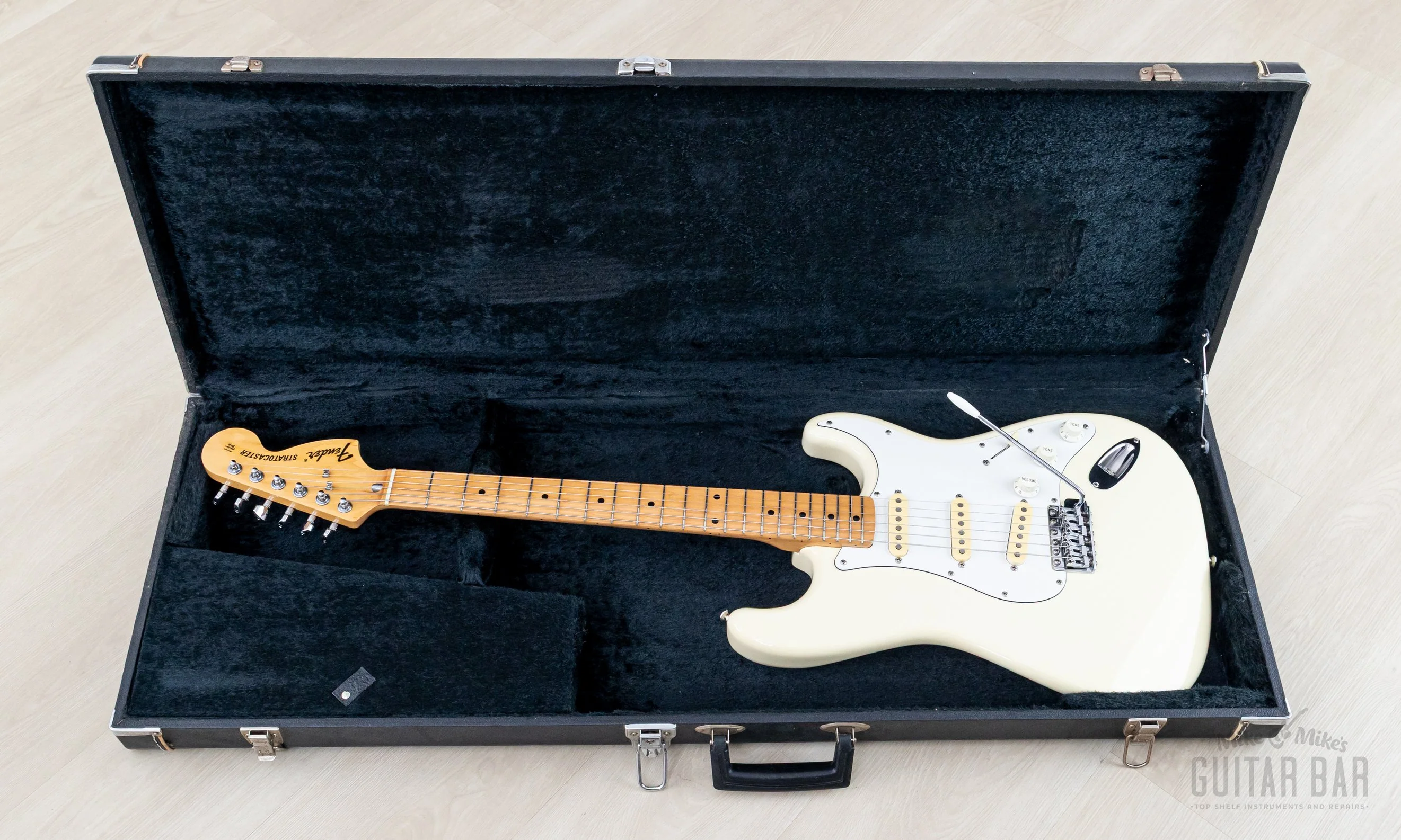 1991 Fender Order Made Stratocaster ‘72 Vintage Reissue ST72-500 Olympic White w/ Ash Body & Case, Japan MIJ Fujigen - Image 21