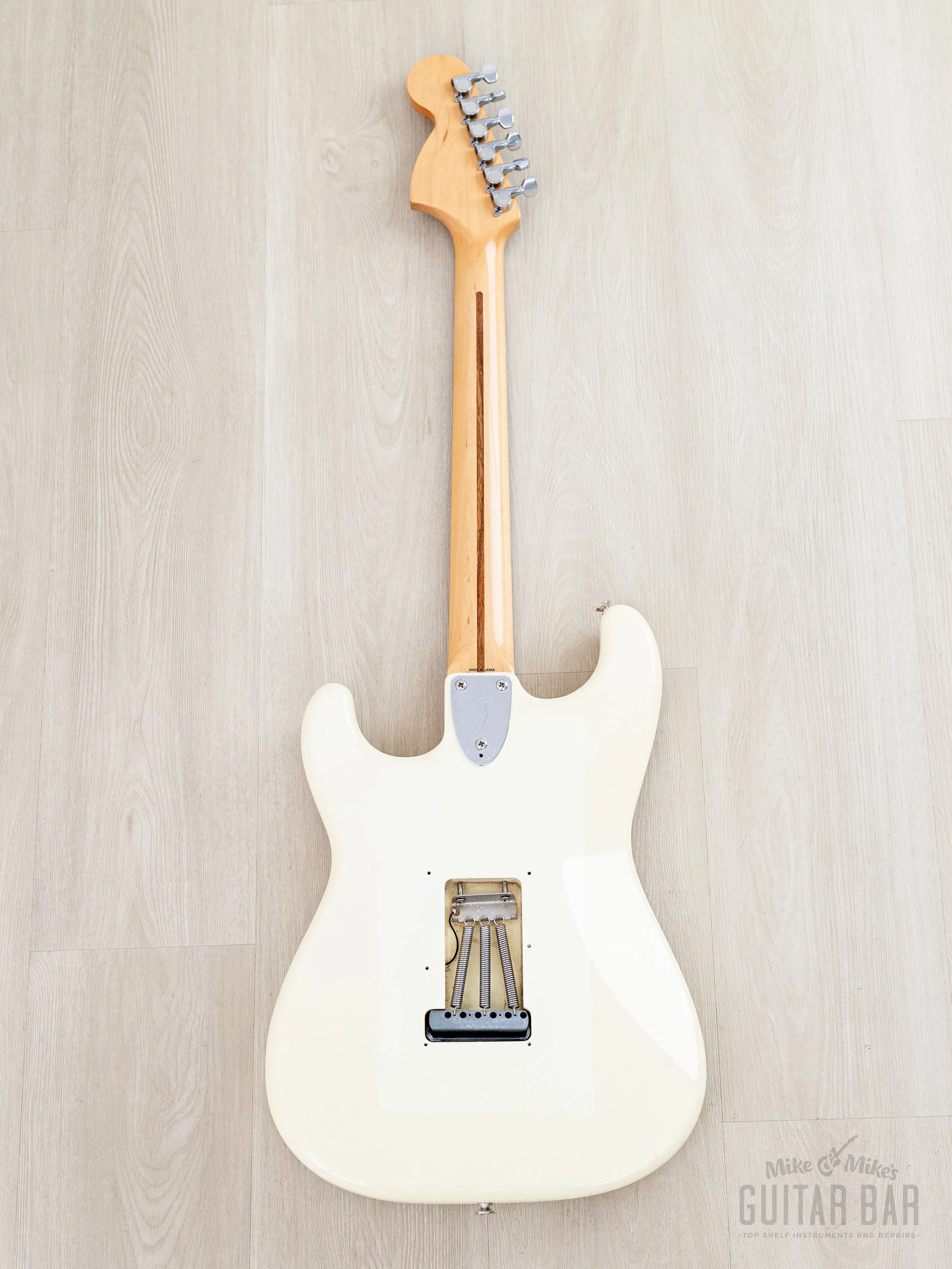 1991 Fender Order Made Stratocaster ‘72 Vintage Reissue ST72-500 Olympic White w/ Ash Body & Case, Japan MIJ Fujigen - Image 3