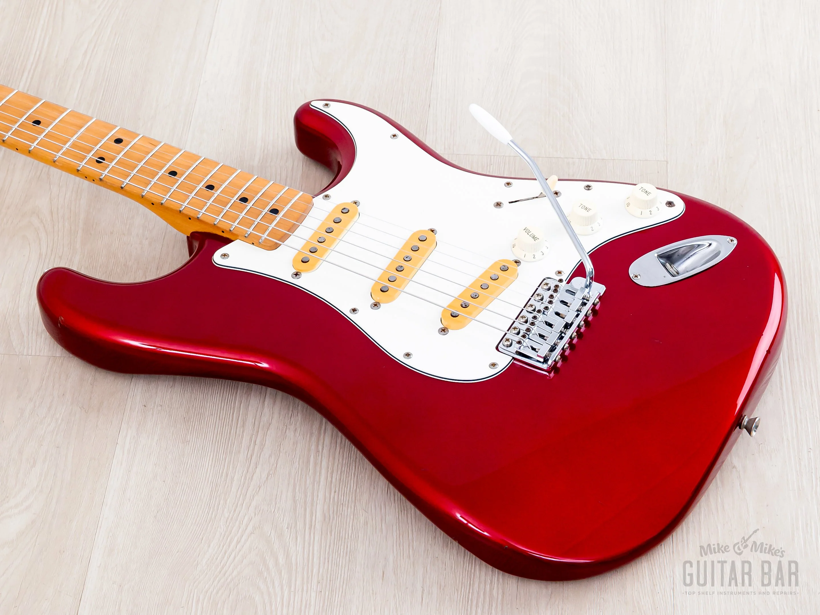 1991 Fender Stratocaster '72 Vintage Reissue ST72-500 Candy Apple Red, Japan MIJ Fujigen - Image 10