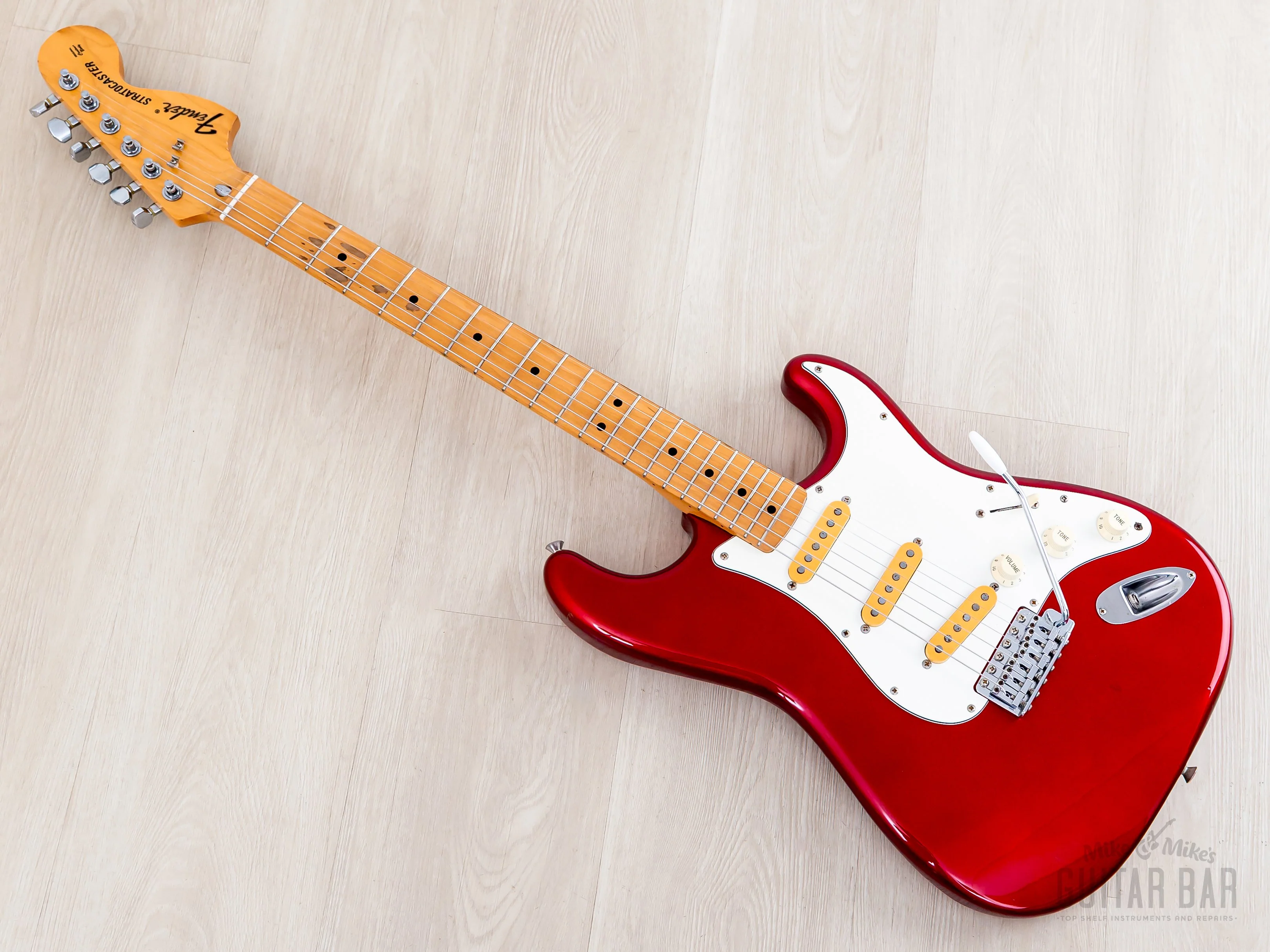1991 Fender Stratocaster '72 Vintage Reissue ST72-500 Candy Apple Red, Japan MIJ Fujigen - Image 12