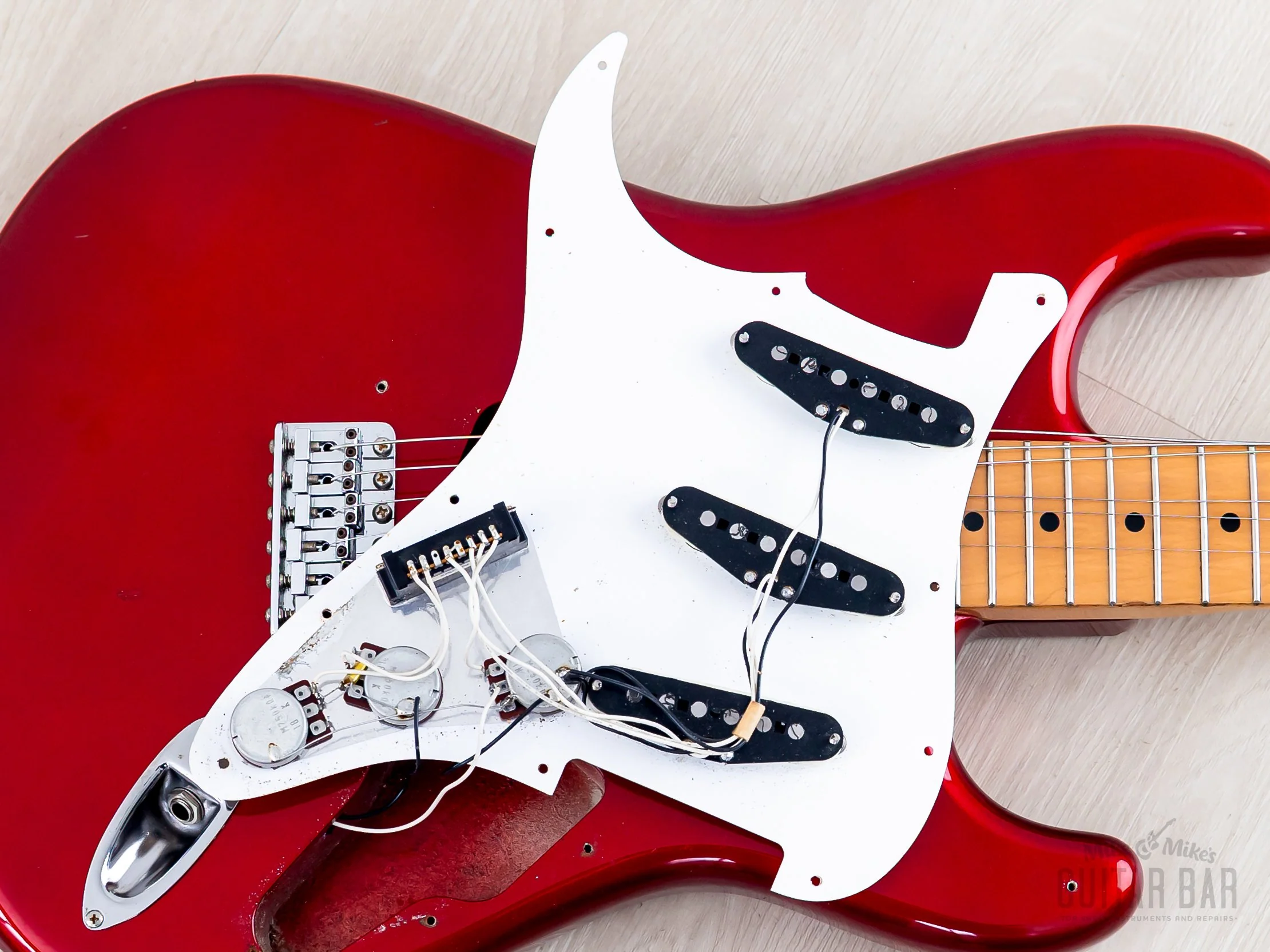 1991 Fender Stratocaster '72 Vintage Reissue ST72-500 Candy Apple Red, Japan MIJ Fujigen - Image 19