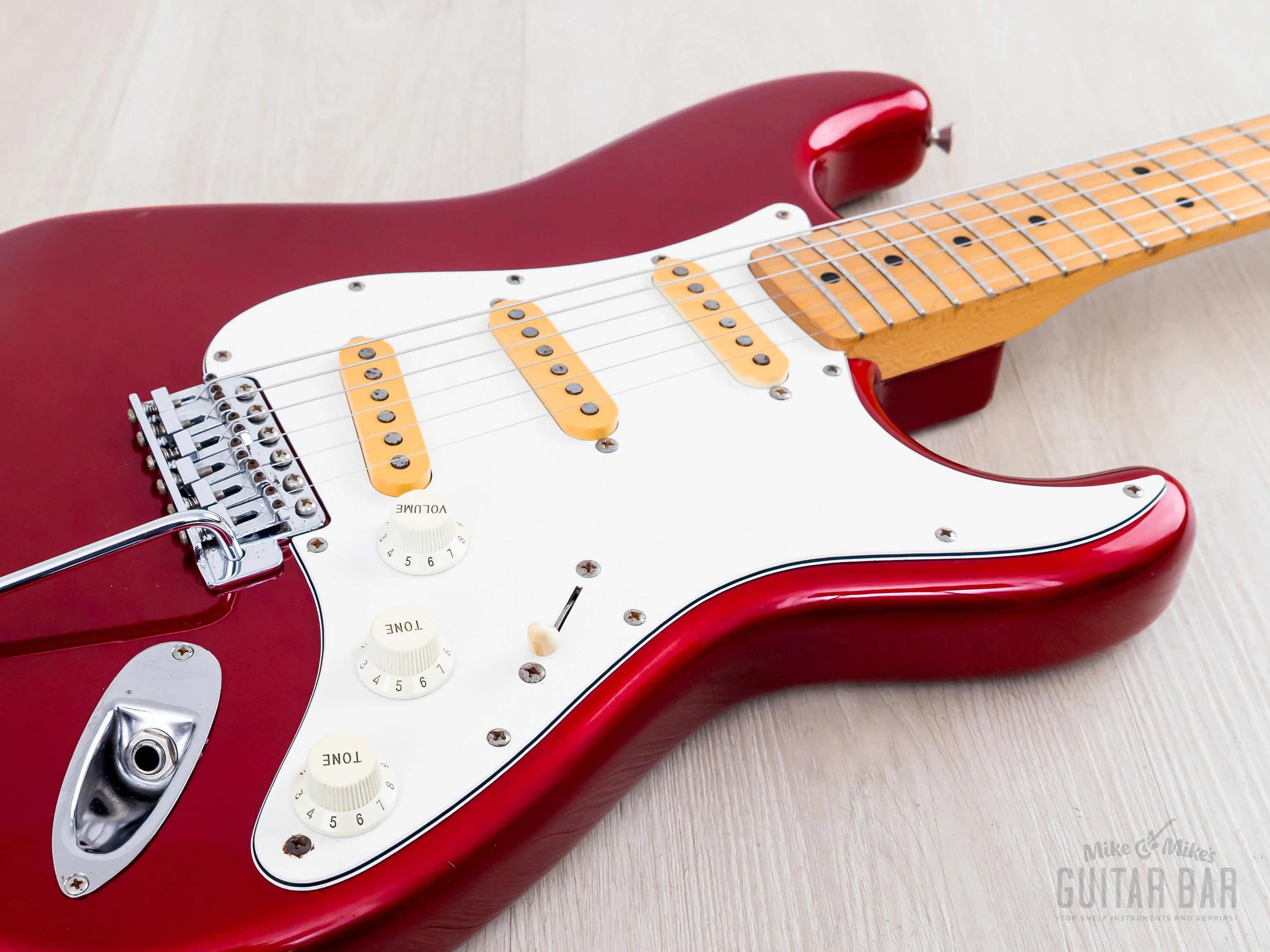 1991 Fender Stratocaster '72 Vintage Reissue ST72-500 Candy Apple Red, Japan MIJ Fujigen - Image 6