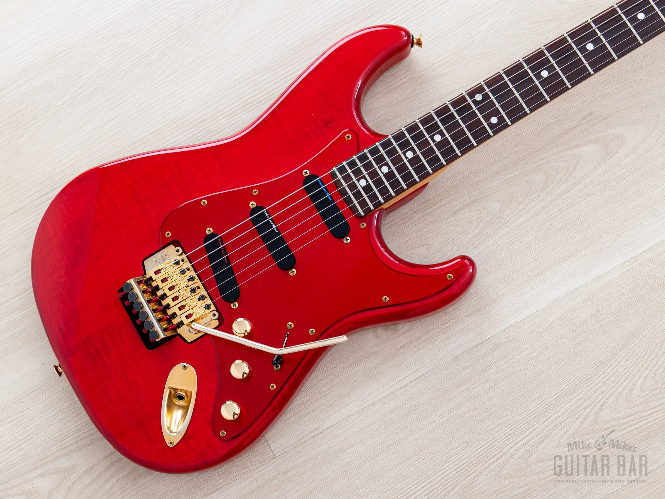 1991 Fender Stratocaster STR-1300 LSR Non-Catalog w/ USA Lace Sensor, Floyd Rose & Case, Japan MIJ Fujigen