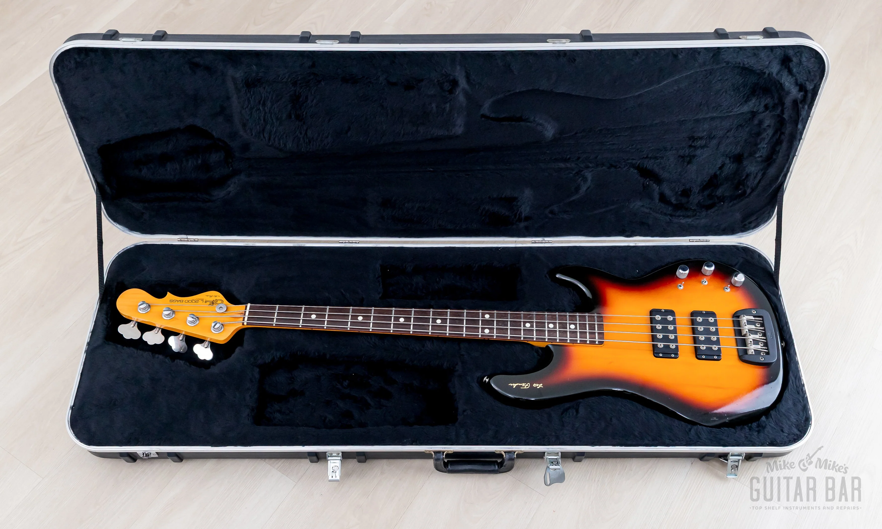 1991 G&L Signature Series L-2000 Bass Sunburst, 100% Original w/ Case - Image 19