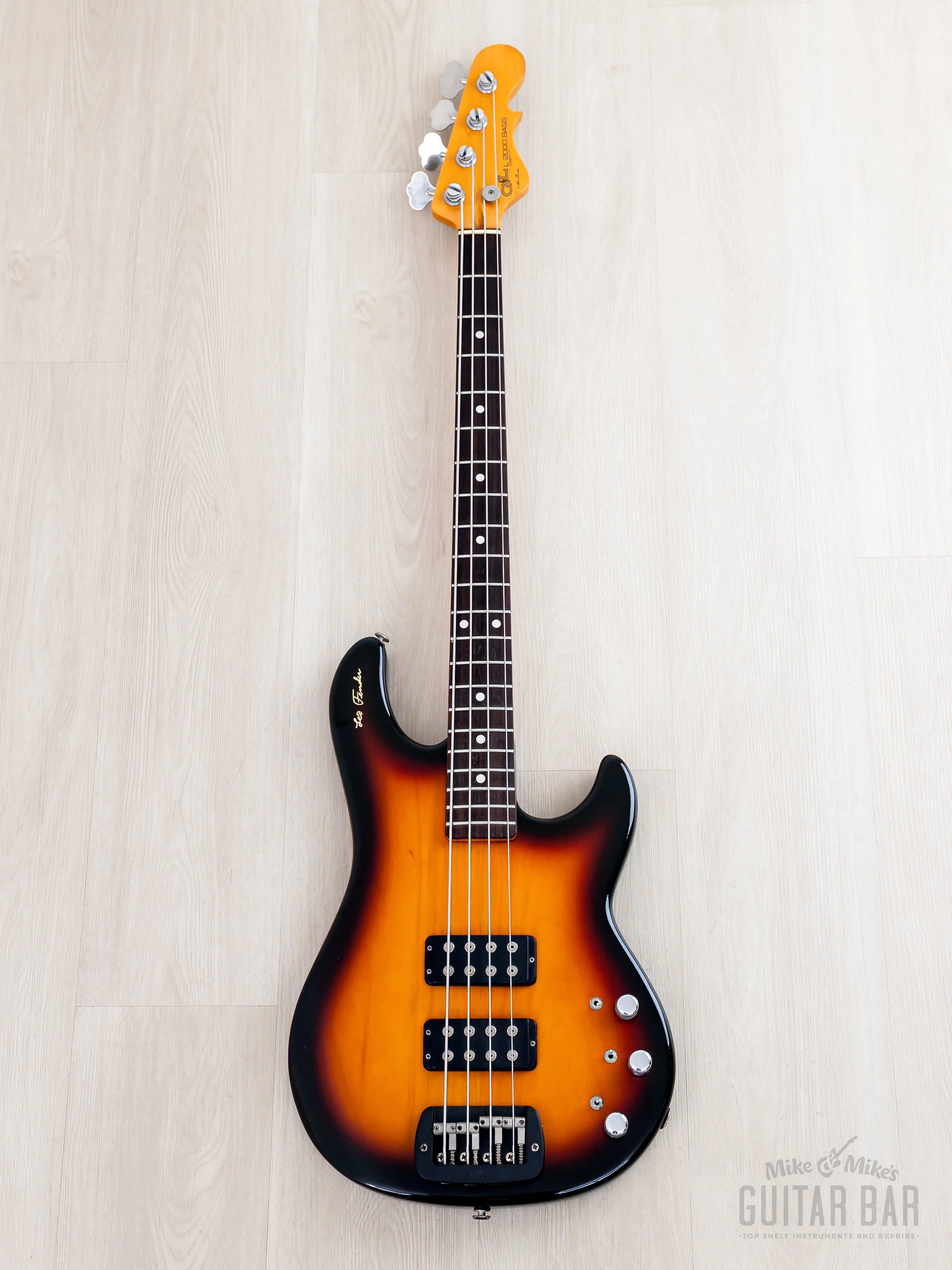 1991 G&L Signature Series L-2000 Bass Sunburst, 100% Original w/ Case - Image 2